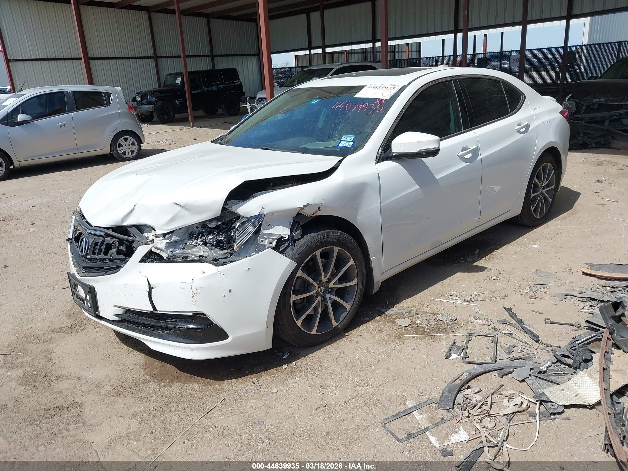 2016 Acura Tlx V6 Tech White vin: 19UUB2F55GA007395
