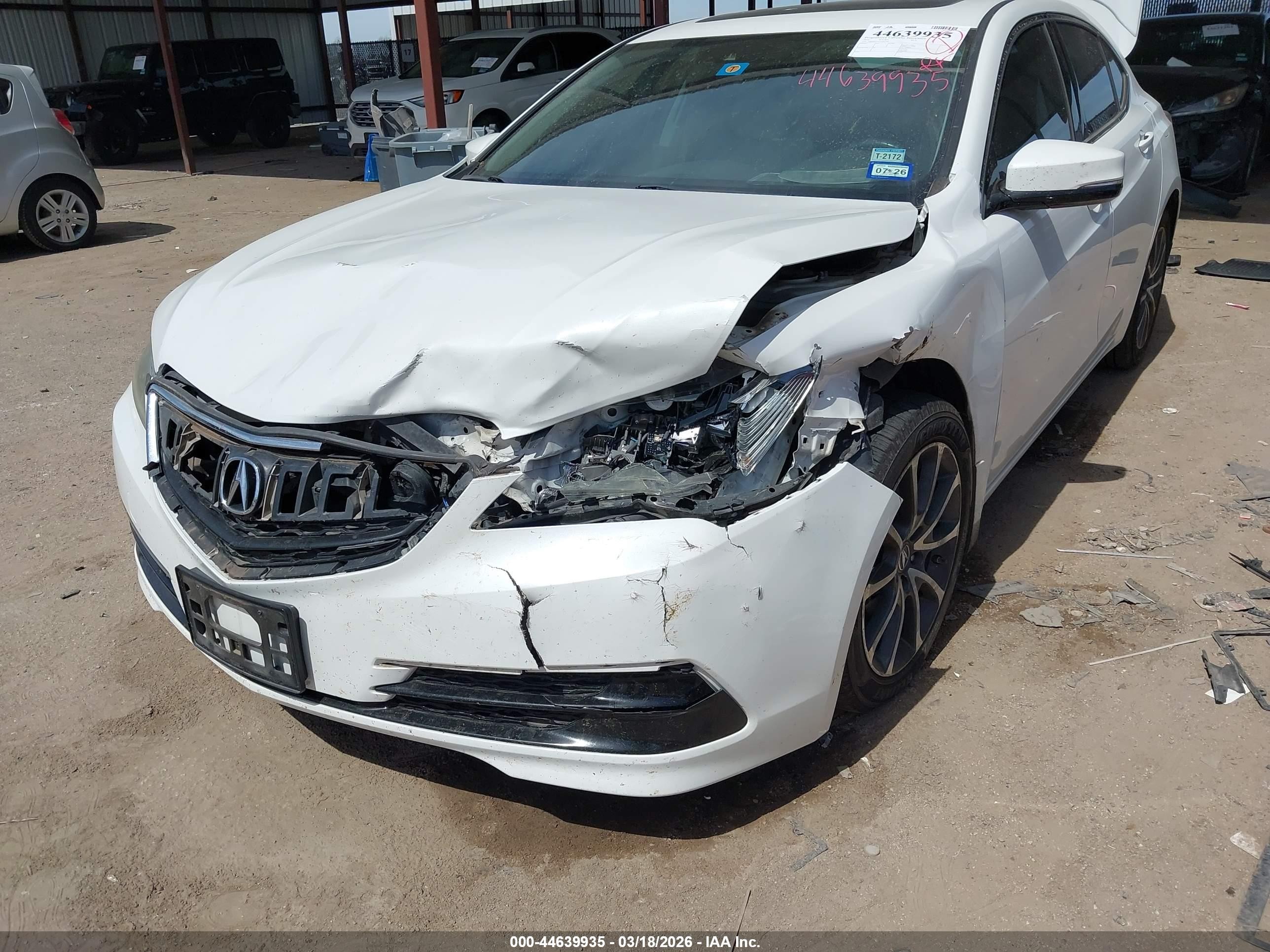 2016 Acura Tlx V6 Tech White vin: 19UUB2F55GA007395