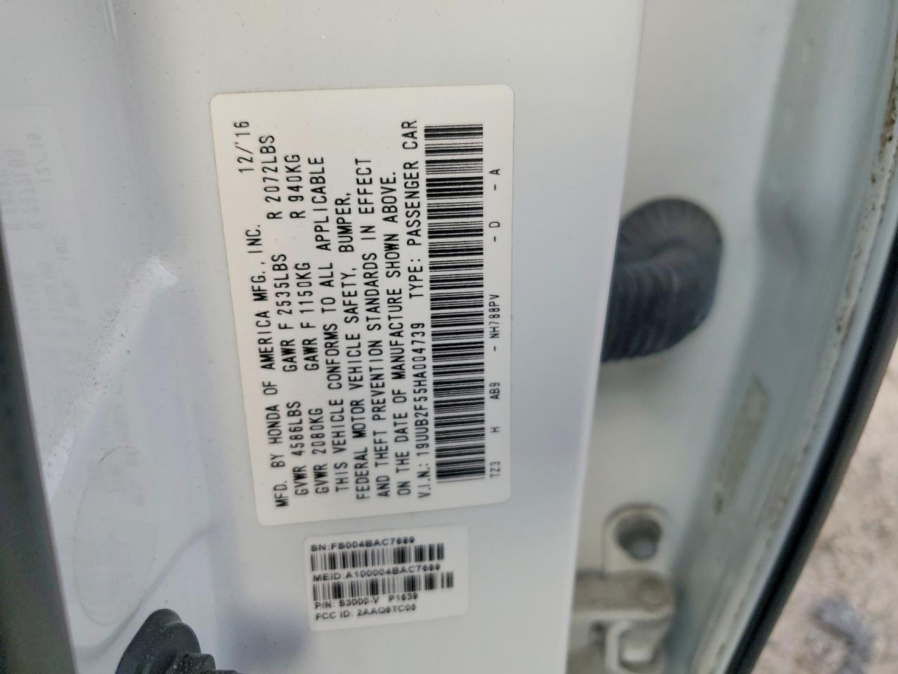 2017 Acura Tlx Tech White vin: 19UUB2F55HA004739