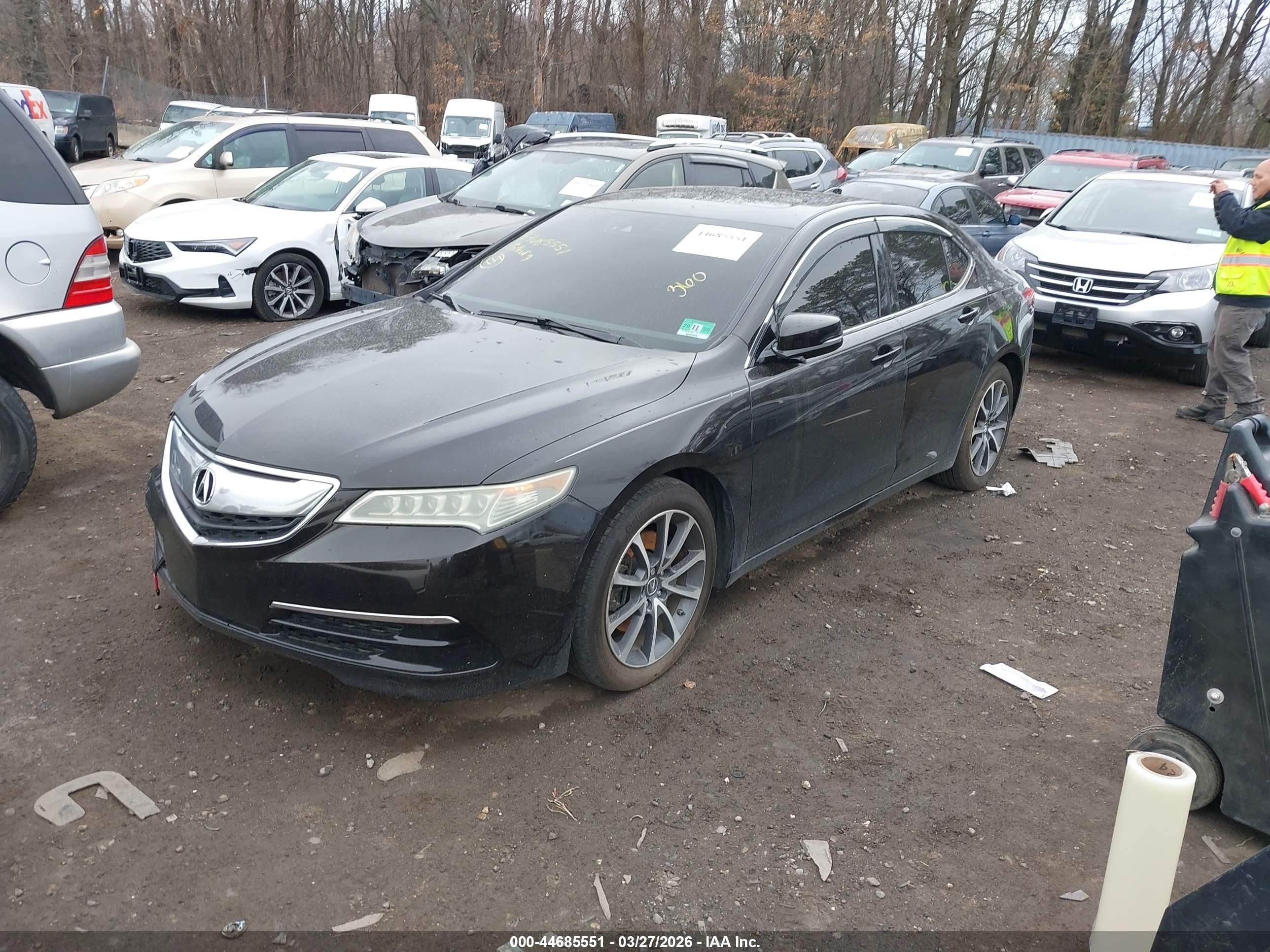 2015 Acura Tlx V6 Tech Black vin: 19UUB2F56FA018114