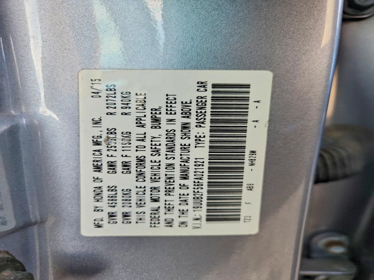 2015 Acura Tlx Tech Серебряный vin: 19UUB2F56FA021921