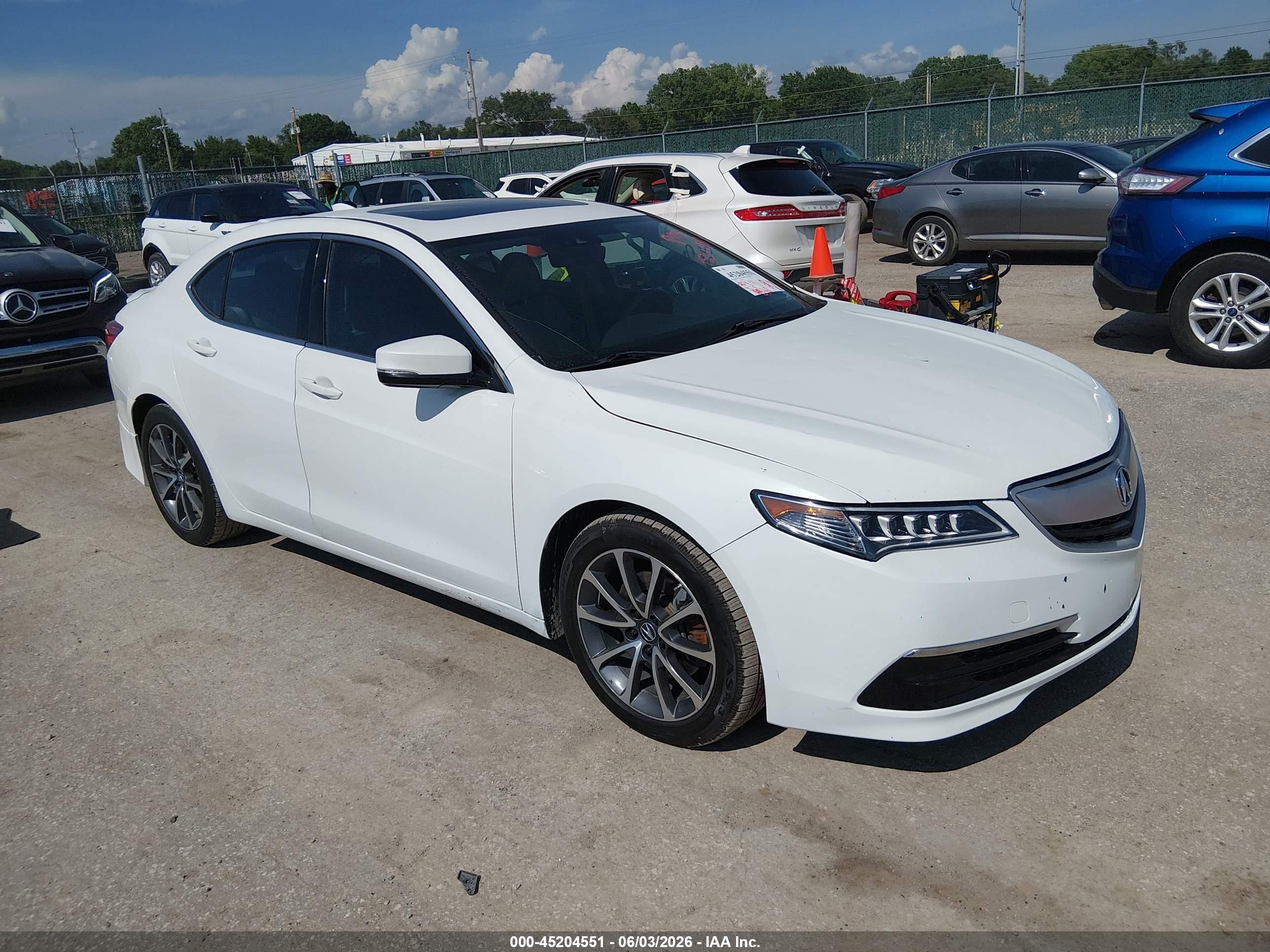 2015 Acura Tlx V6 Tech Белый vin: 19UUB2F57FA009471