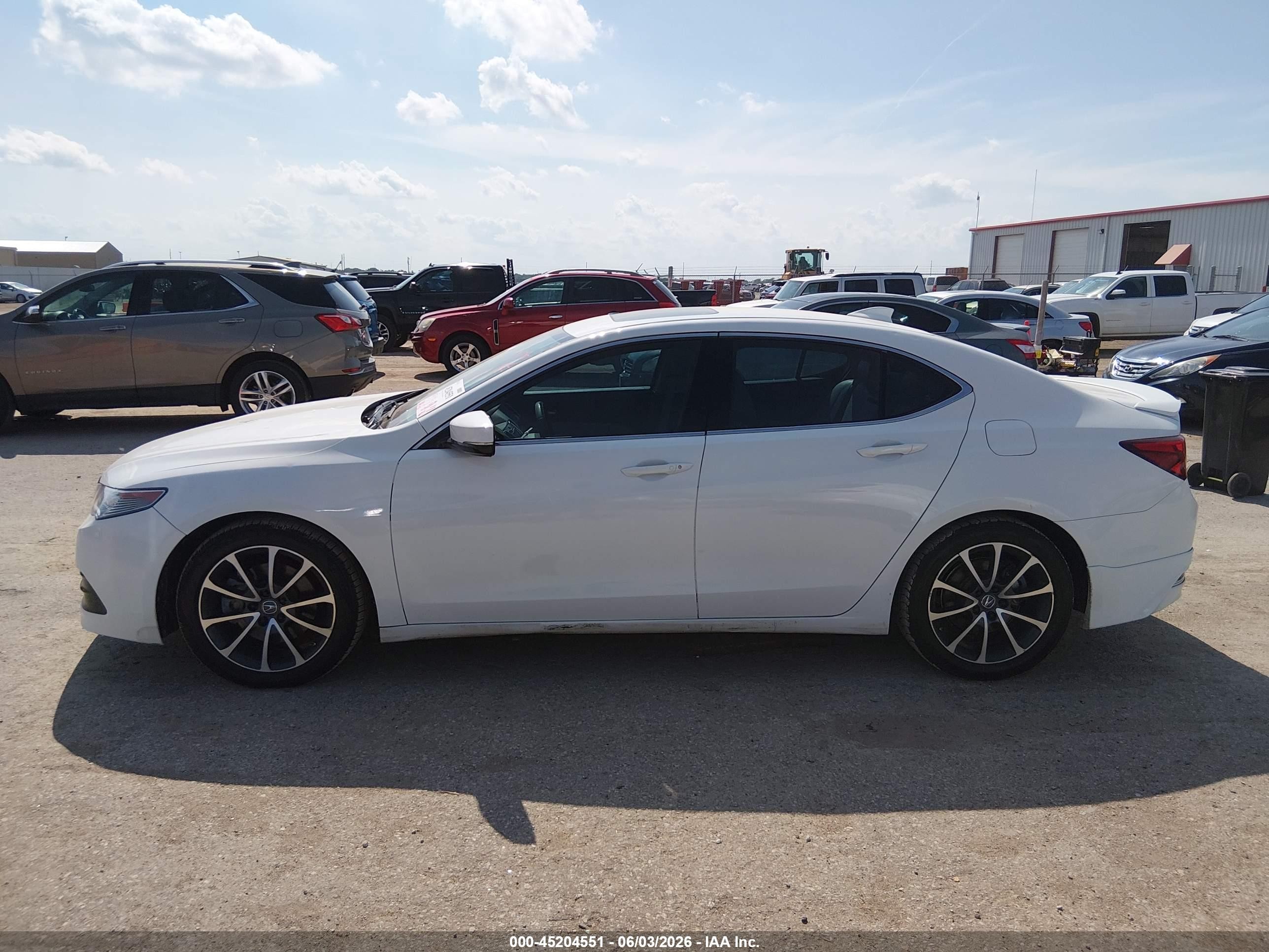 2015 Acura Tlx V6 Tech White vin: 19UUB2F57FA009471