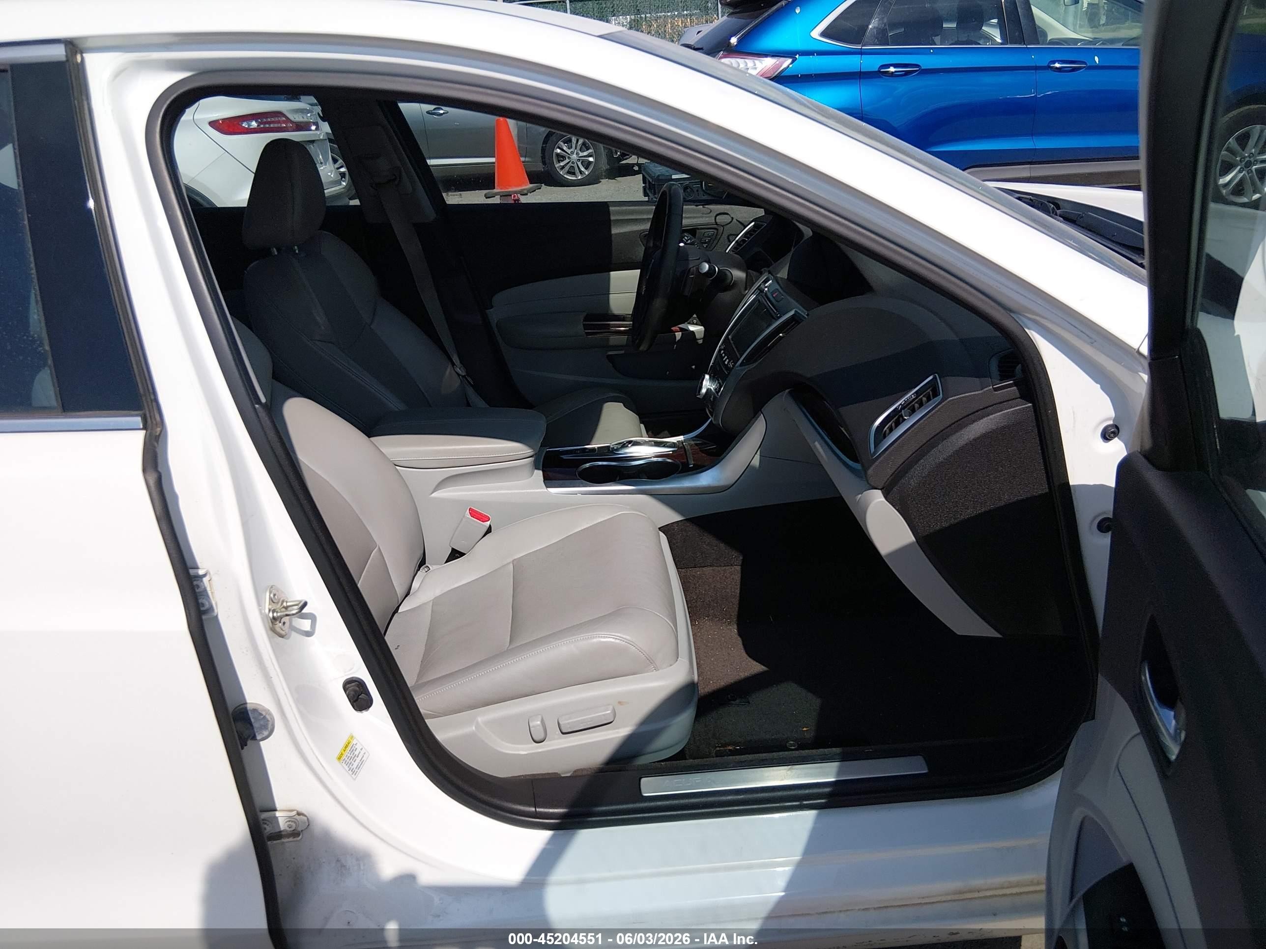2015 Acura Tlx V6 Tech White vin: 19UUB2F57FA009471