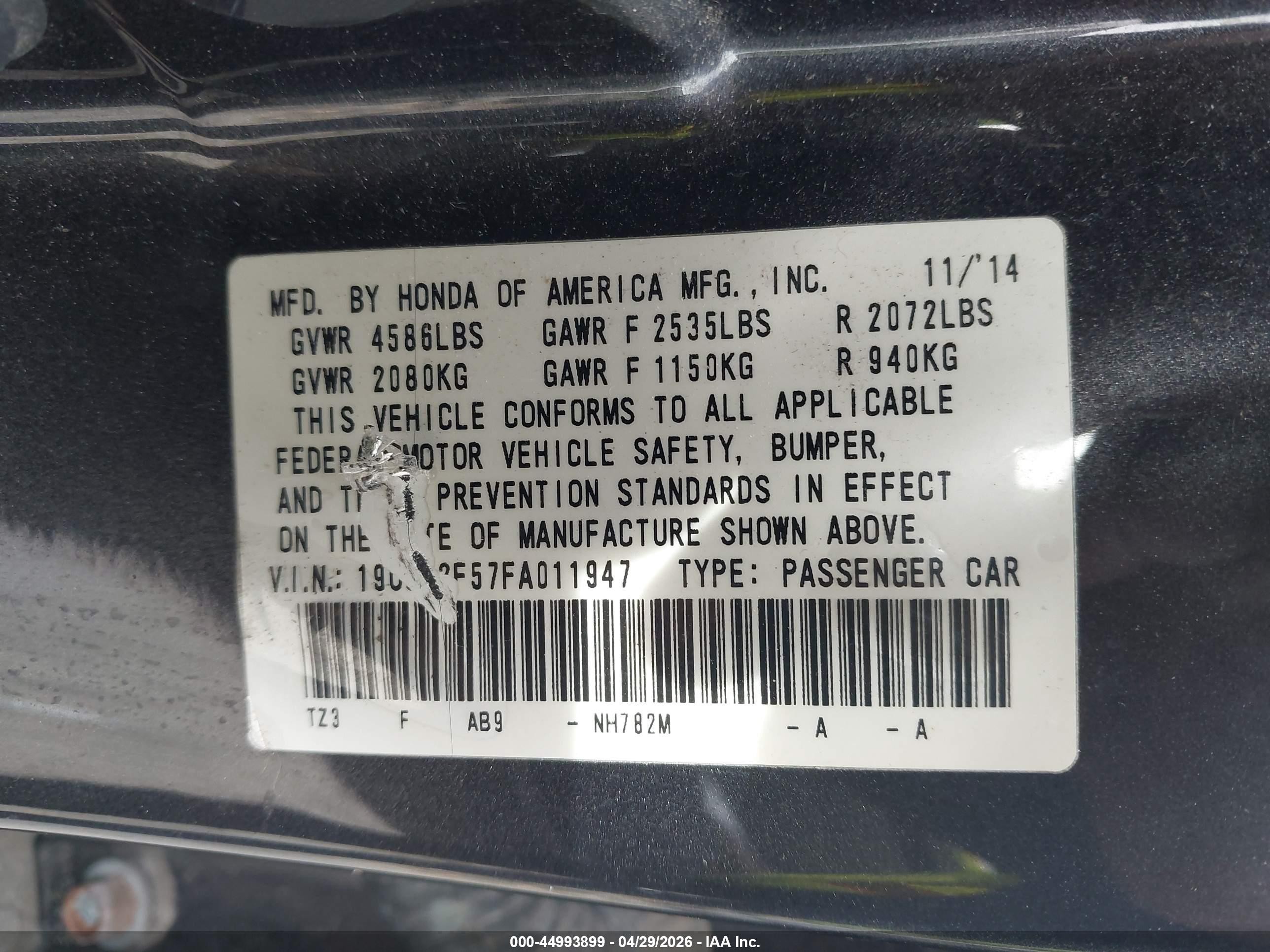 2015 Acura Tlx V6 Tech Gray vin: 19UUB2F57FA011947
