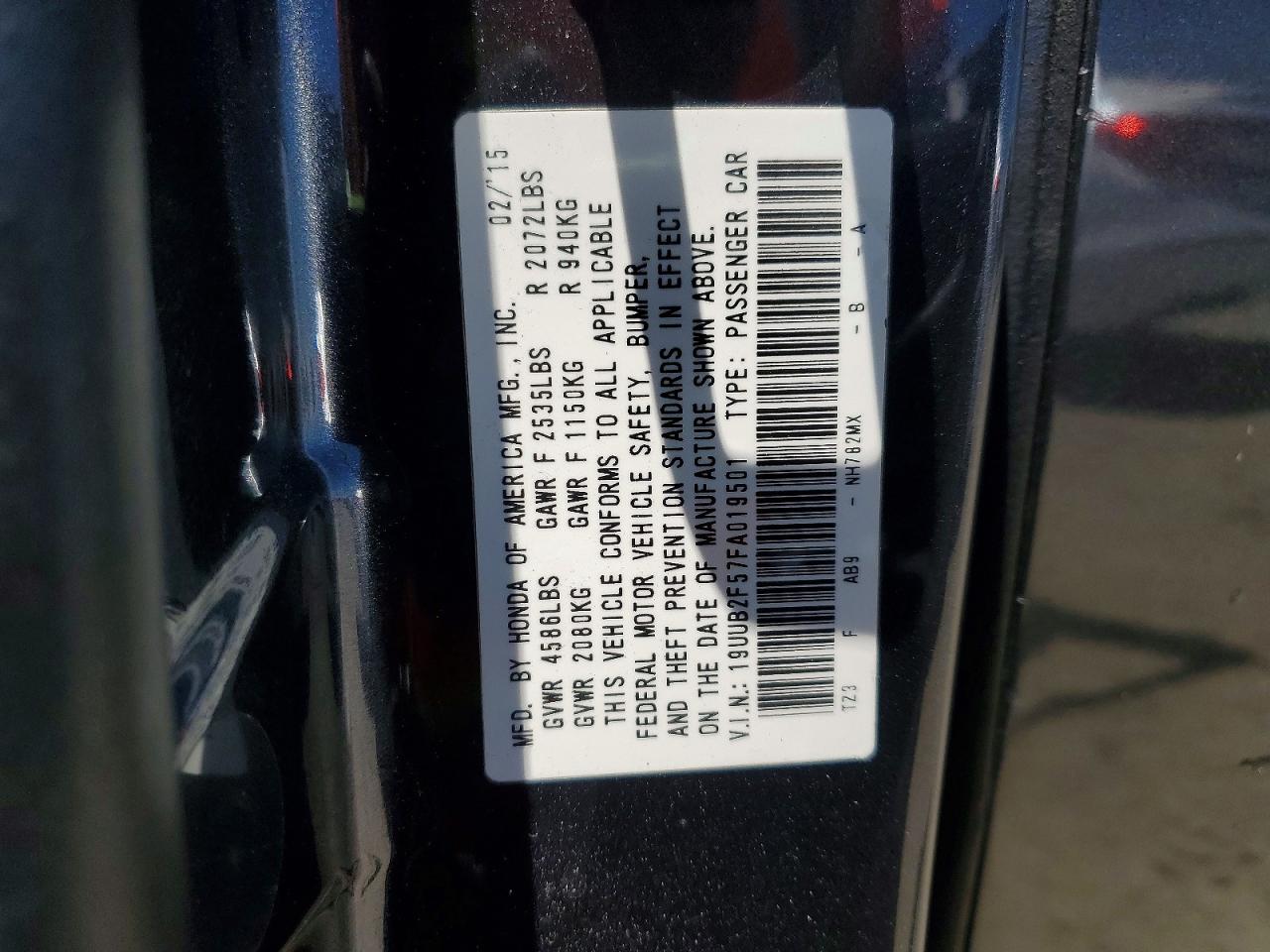 2015 Acura Tlx Tech Gray vin: 19UUB2F57FA019501