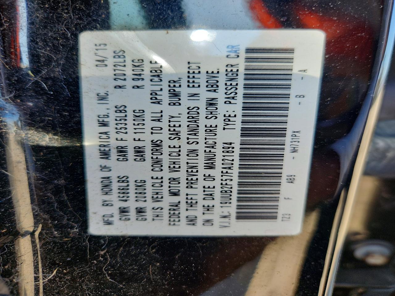 2015 Acura Tlx Tech Black vin: 19UUB2F57FA021894