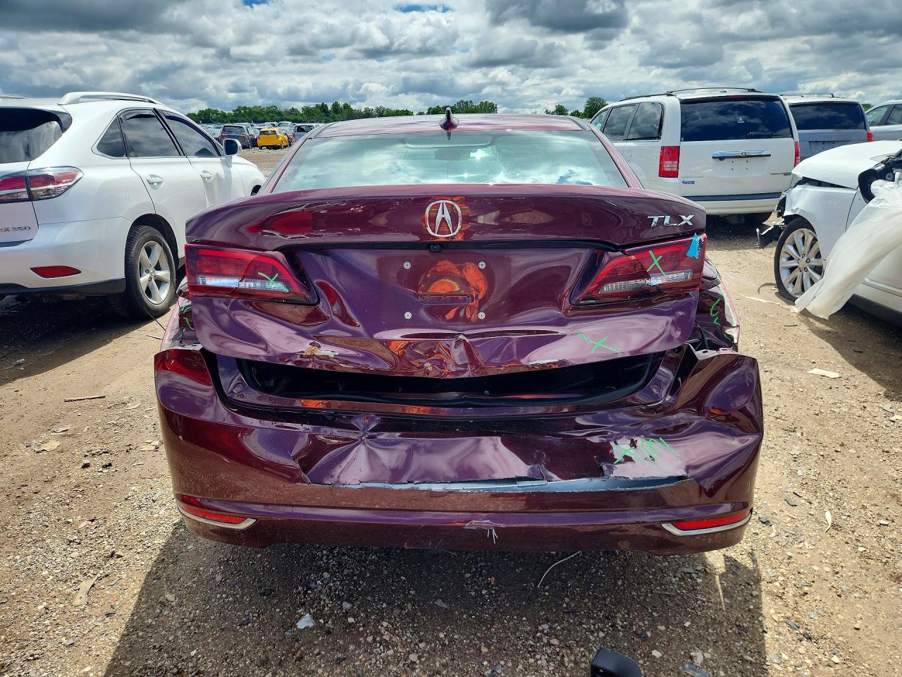 2016 Acura Tlx Tech Burgundy vin: 19UUB2F57GA007561