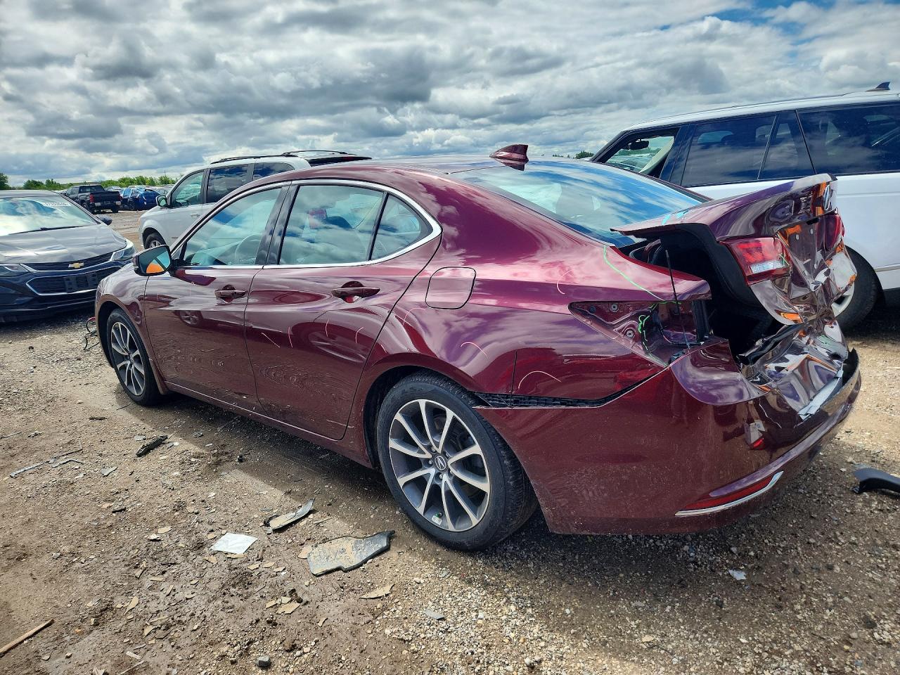 2016 Acura Tlx Tech Burgundy vin: 19UUB2F57GA007561