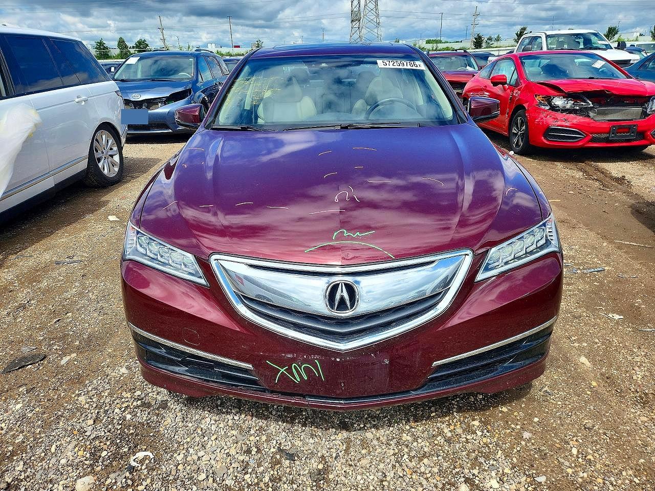 2016 Acura Tlx Tech Burgundy vin: 19UUB2F57GA007561