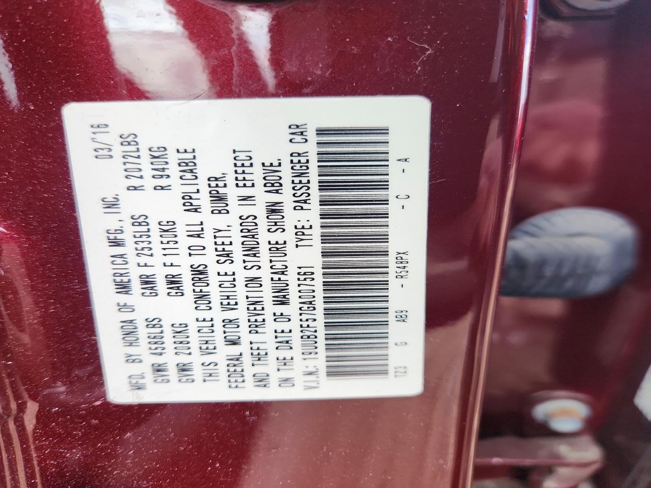 2016 Acura Tlx Tech Burgundy vin: 19UUB2F57GA007561