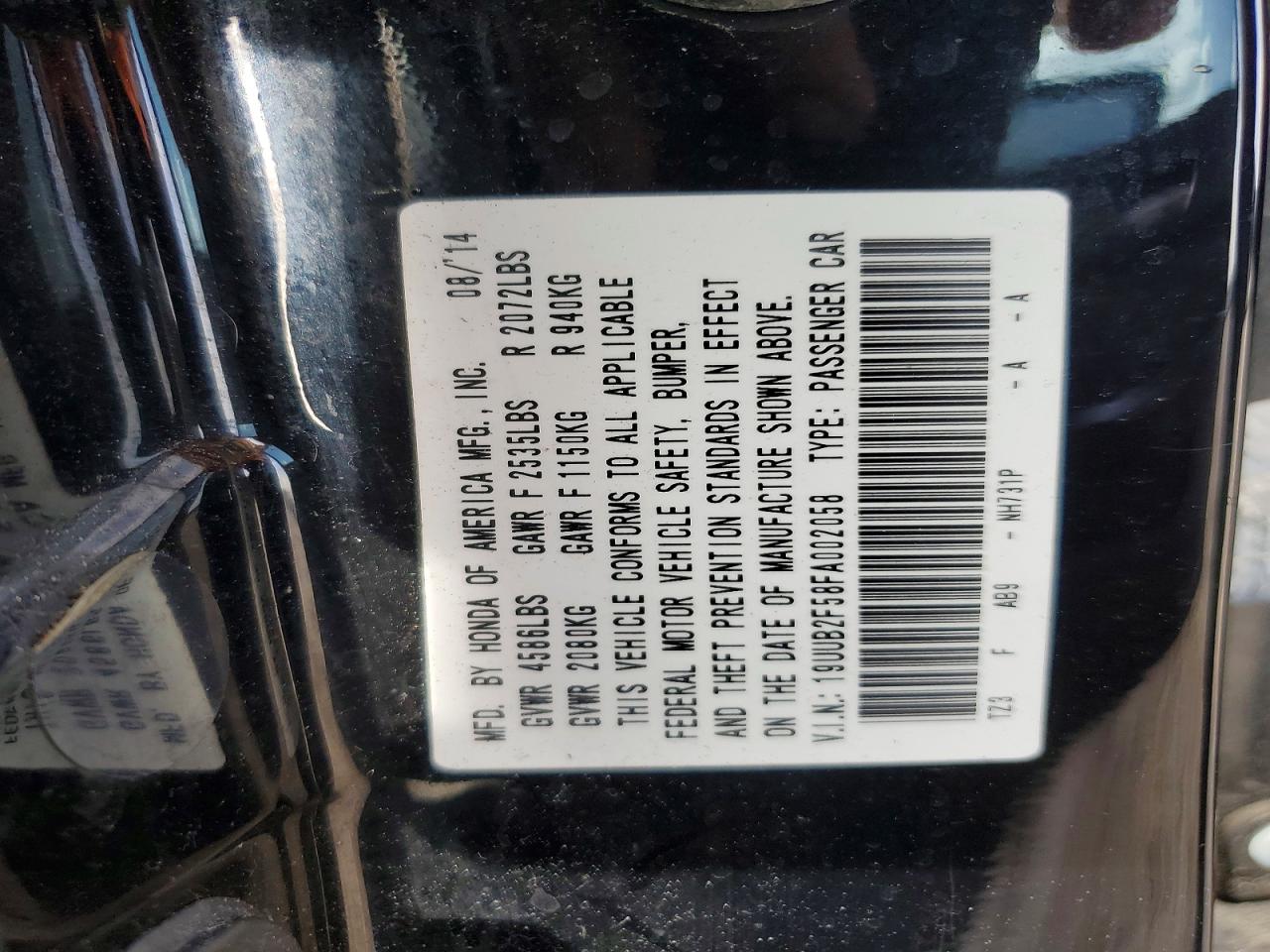 2015 Acura Tlx Tech Black vin: 19UUB2F58FA002058