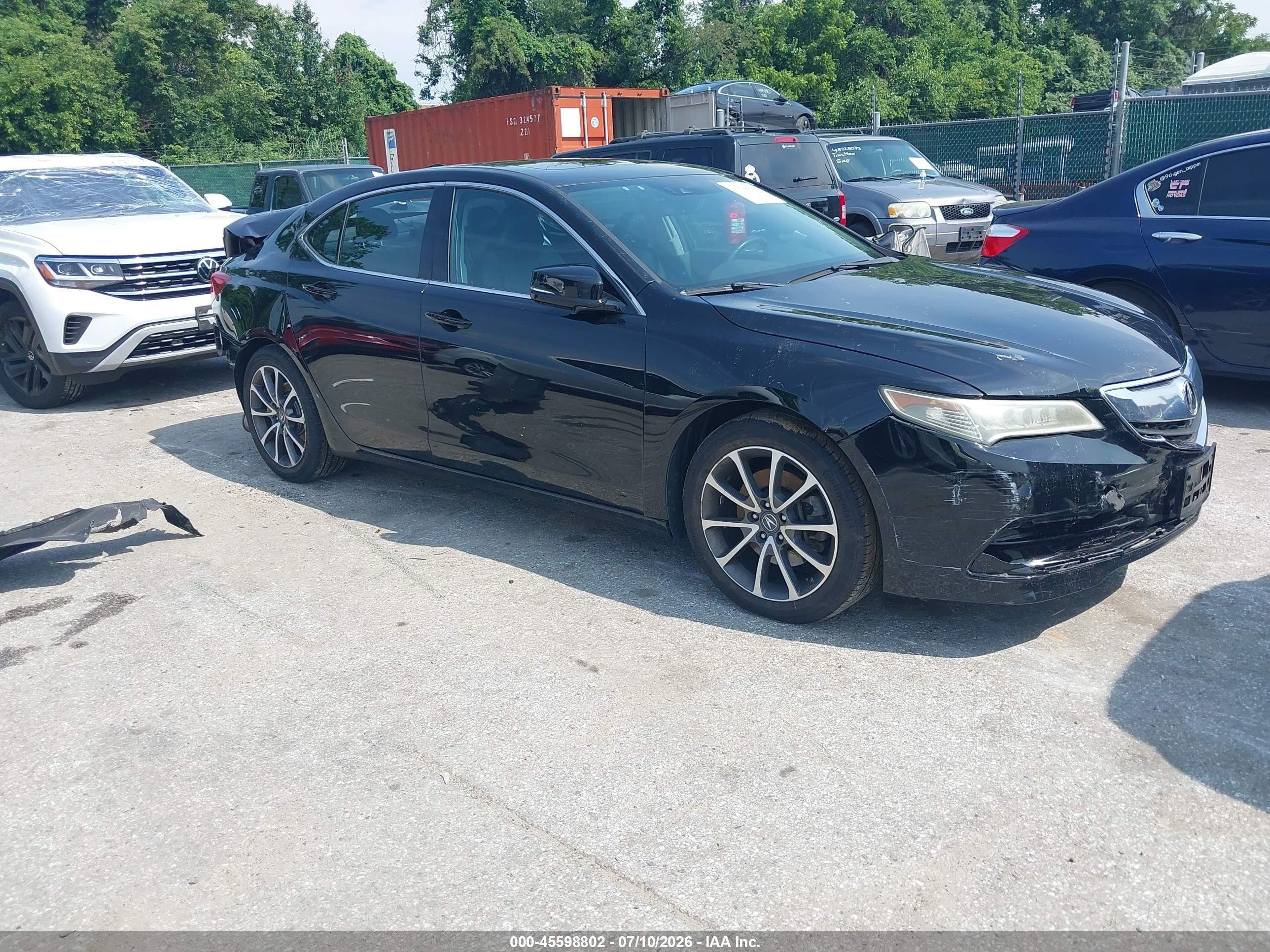 2015 Acura Tlx V6 Tech Black vin: 19UUB2F58FA002089