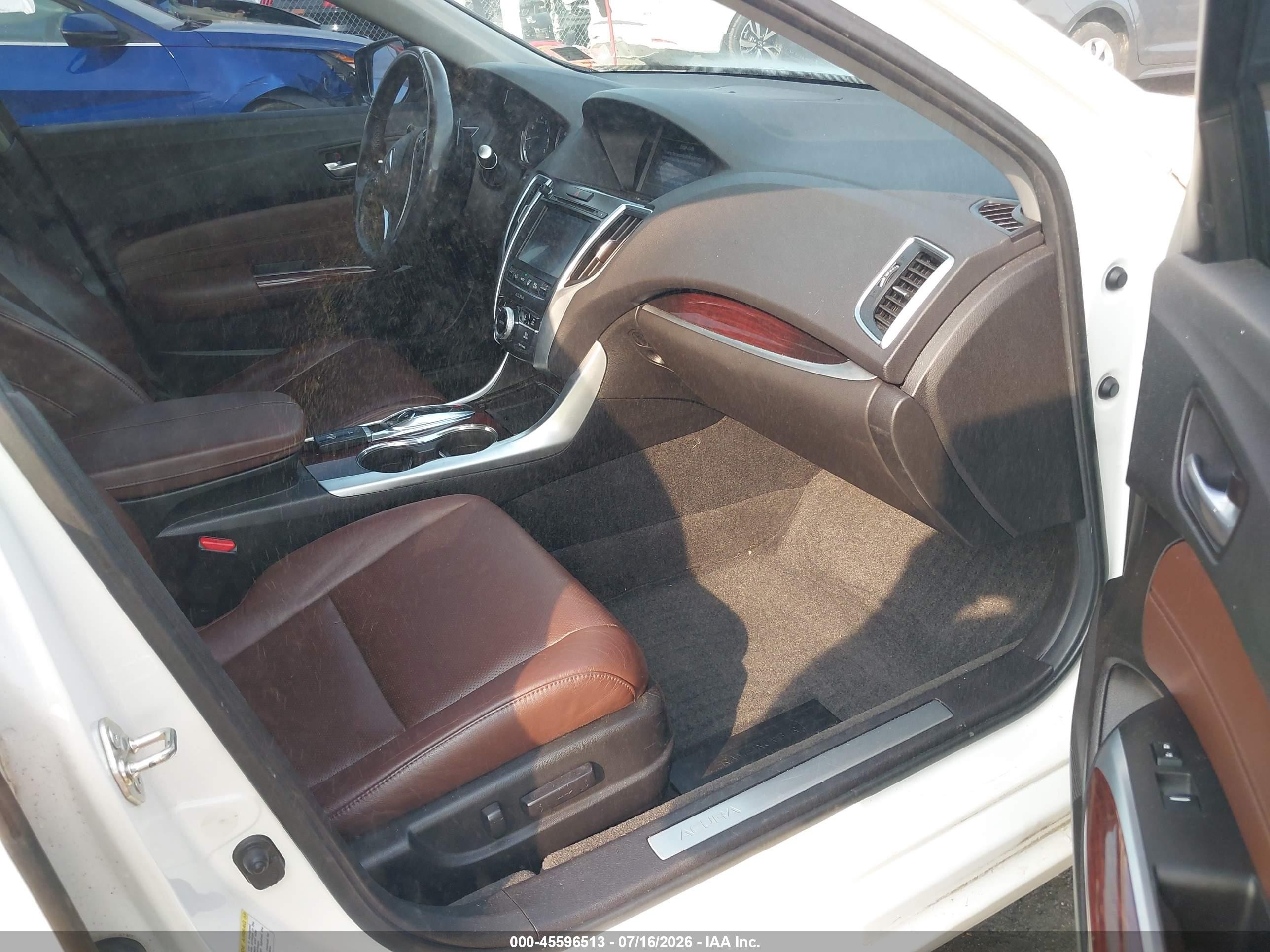 2015 Acura Tlx V6 Tech Белый vin: 19UUB2F58FA024366