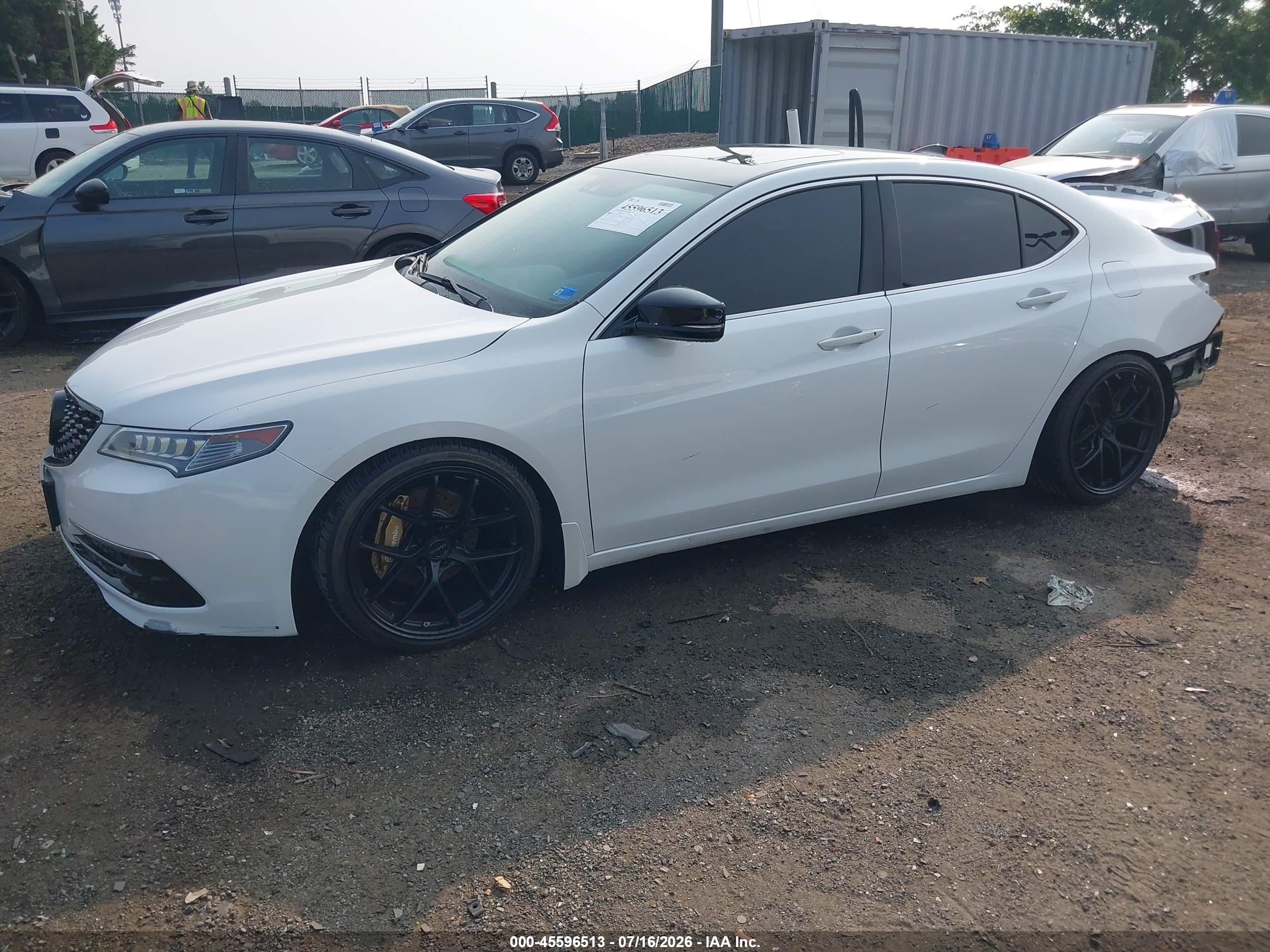 2015 Acura Tlx V6 Tech Белый vin: 19UUB2F58FA024366