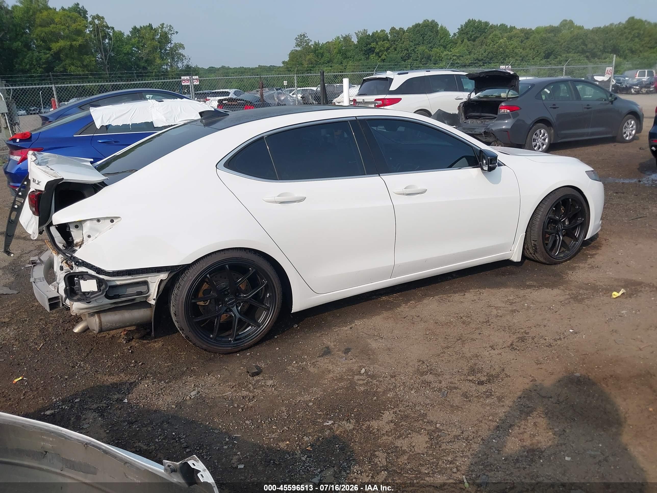 2015 Acura Tlx V6 Tech Белый vin: 19UUB2F58FA024366
