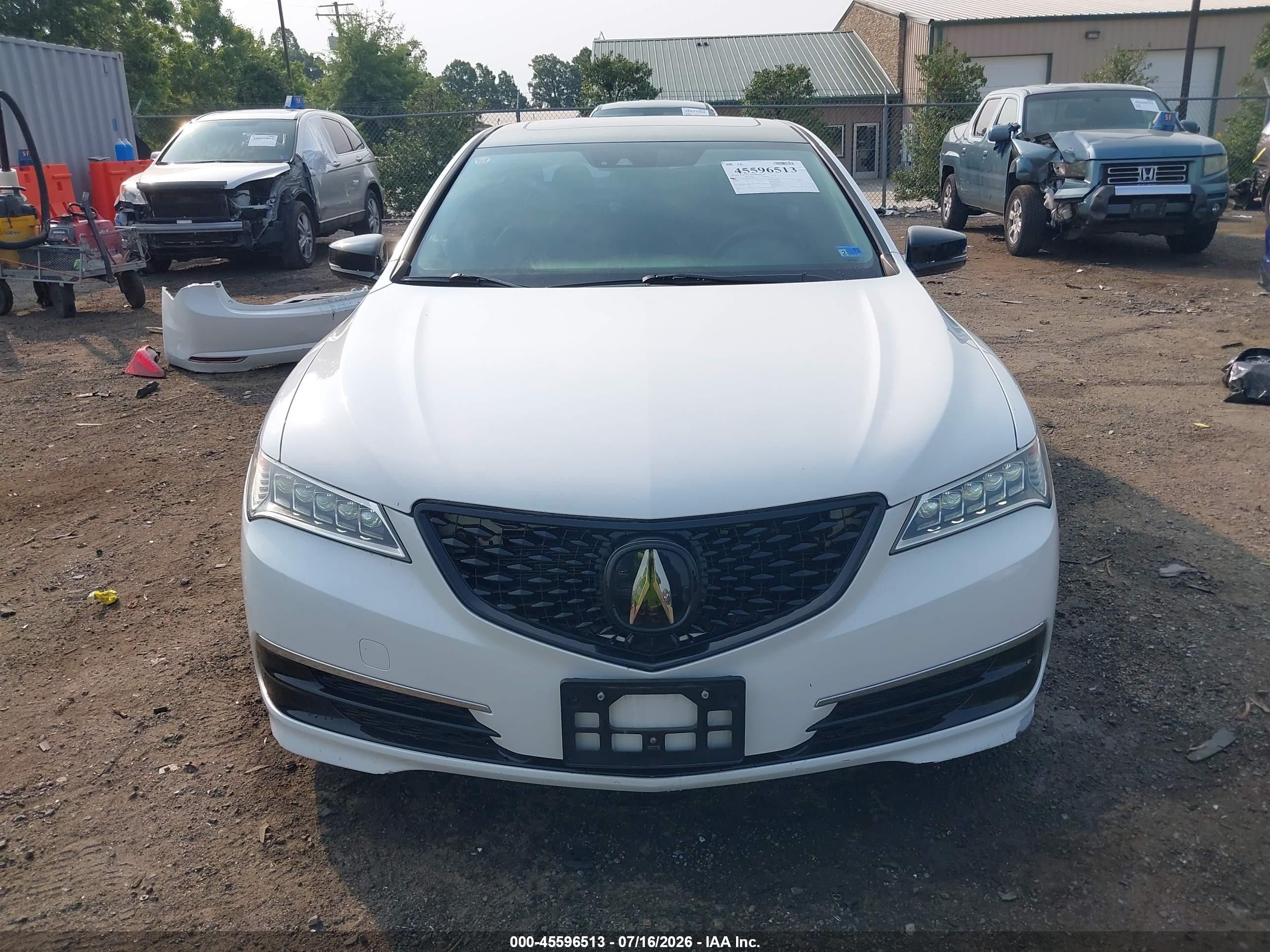 2015 Acura Tlx V6 Tech Белый vin: 19UUB2F58FA024366