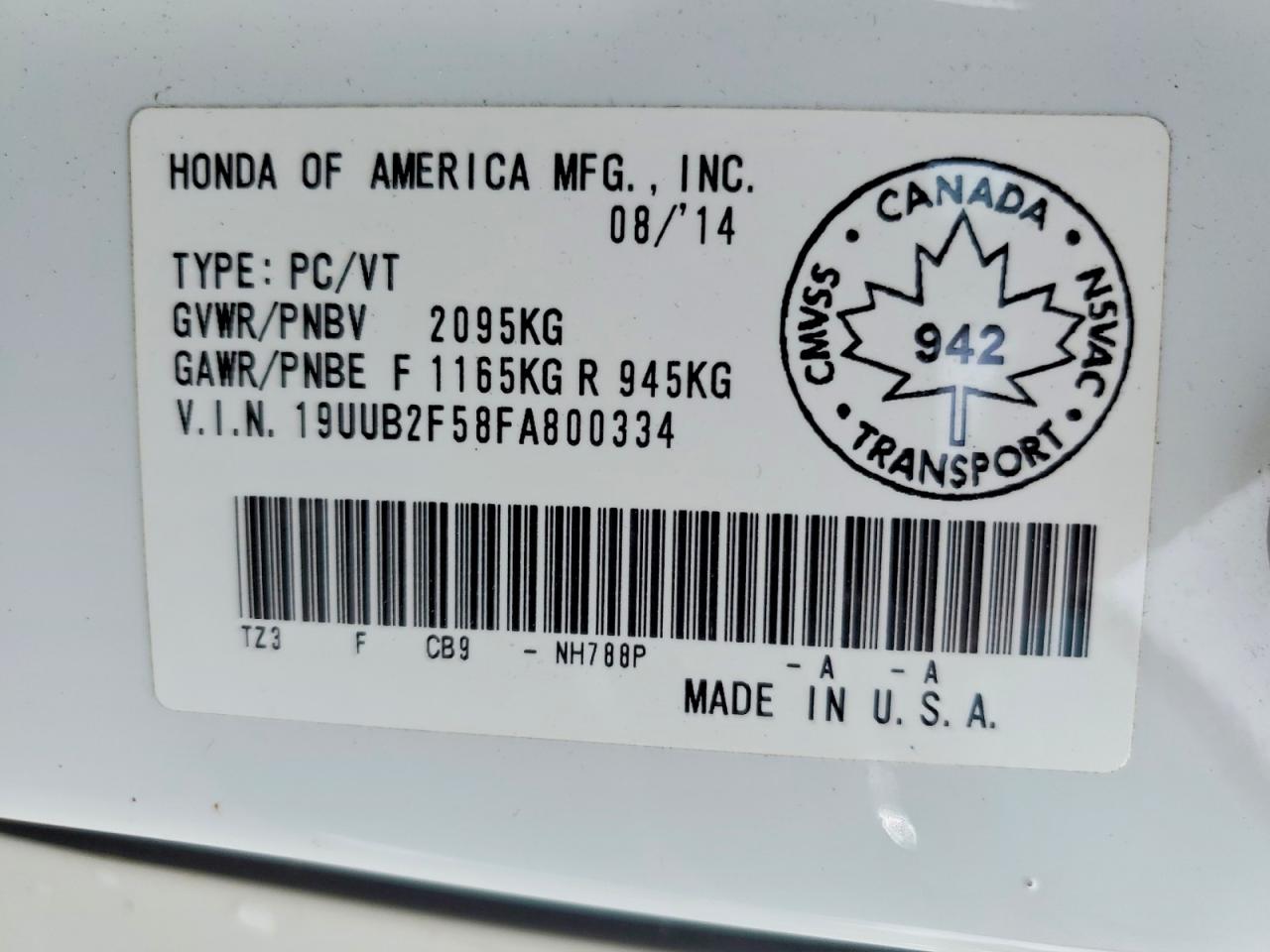 2015 Acura Tlx Tech White vin: 19UUB2F58FA800334