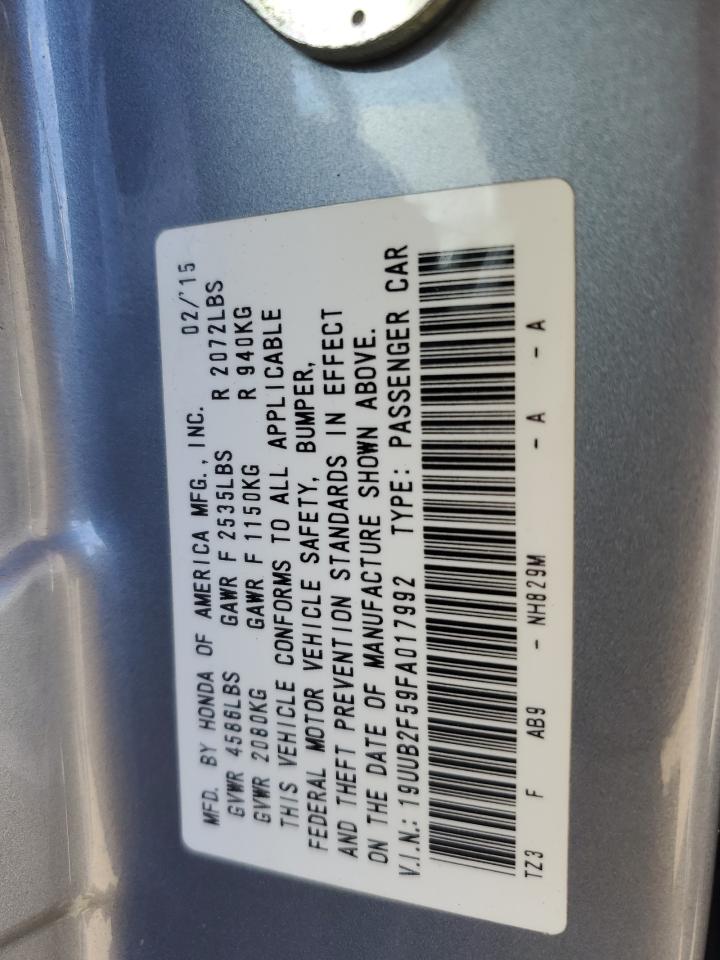 2015 Acura Tlx Tech Silver vin: 19UUB2F59FA017992