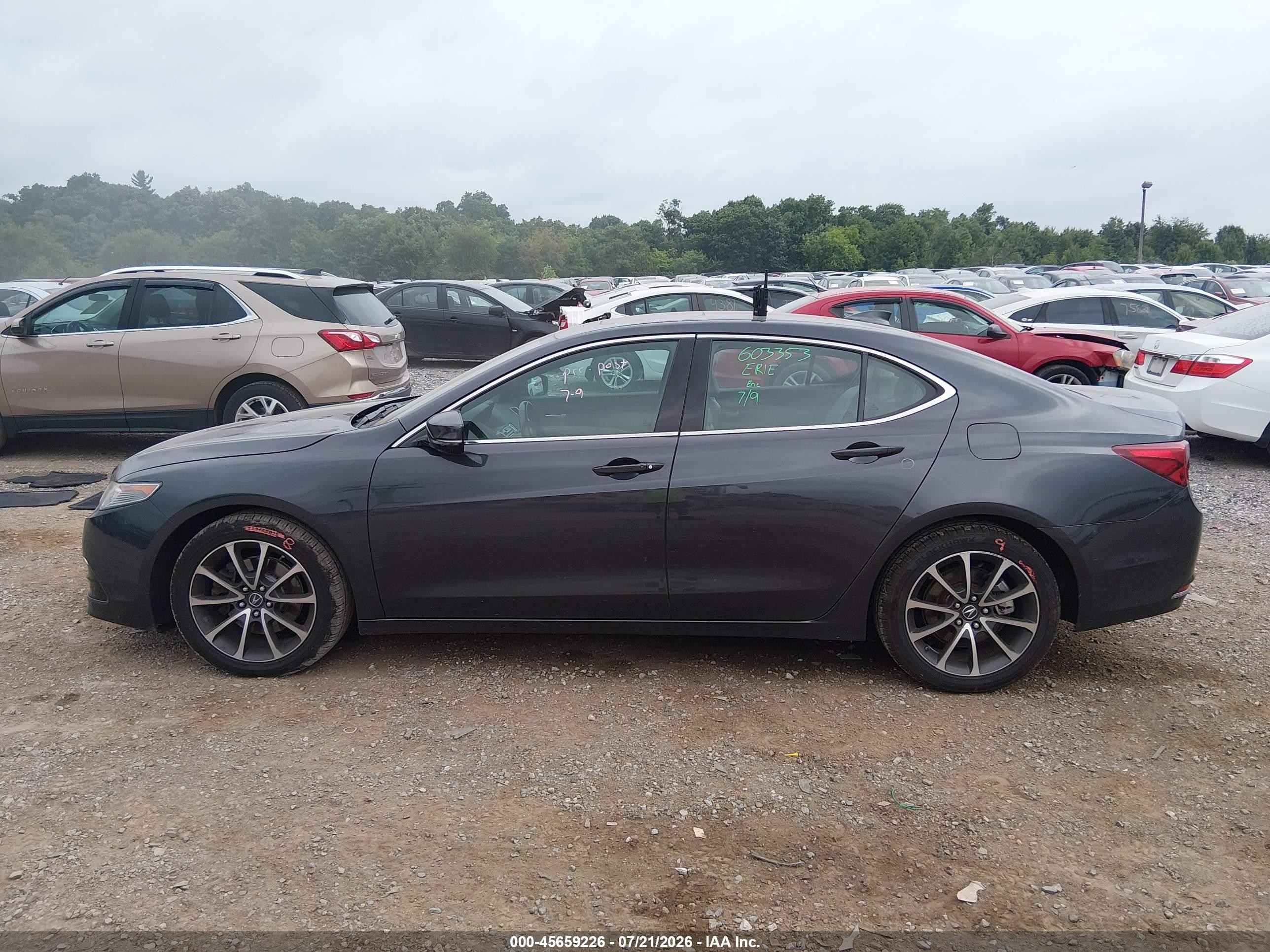 2015 Acura Tlx V6 Tech Gray vin: 19UUB2F59FA022500
