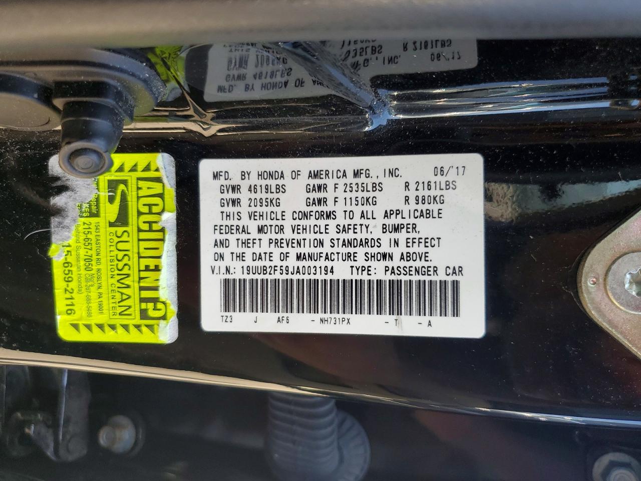 2018 Acura Tlx Tech Black vin: 19UUB2F59JA003194