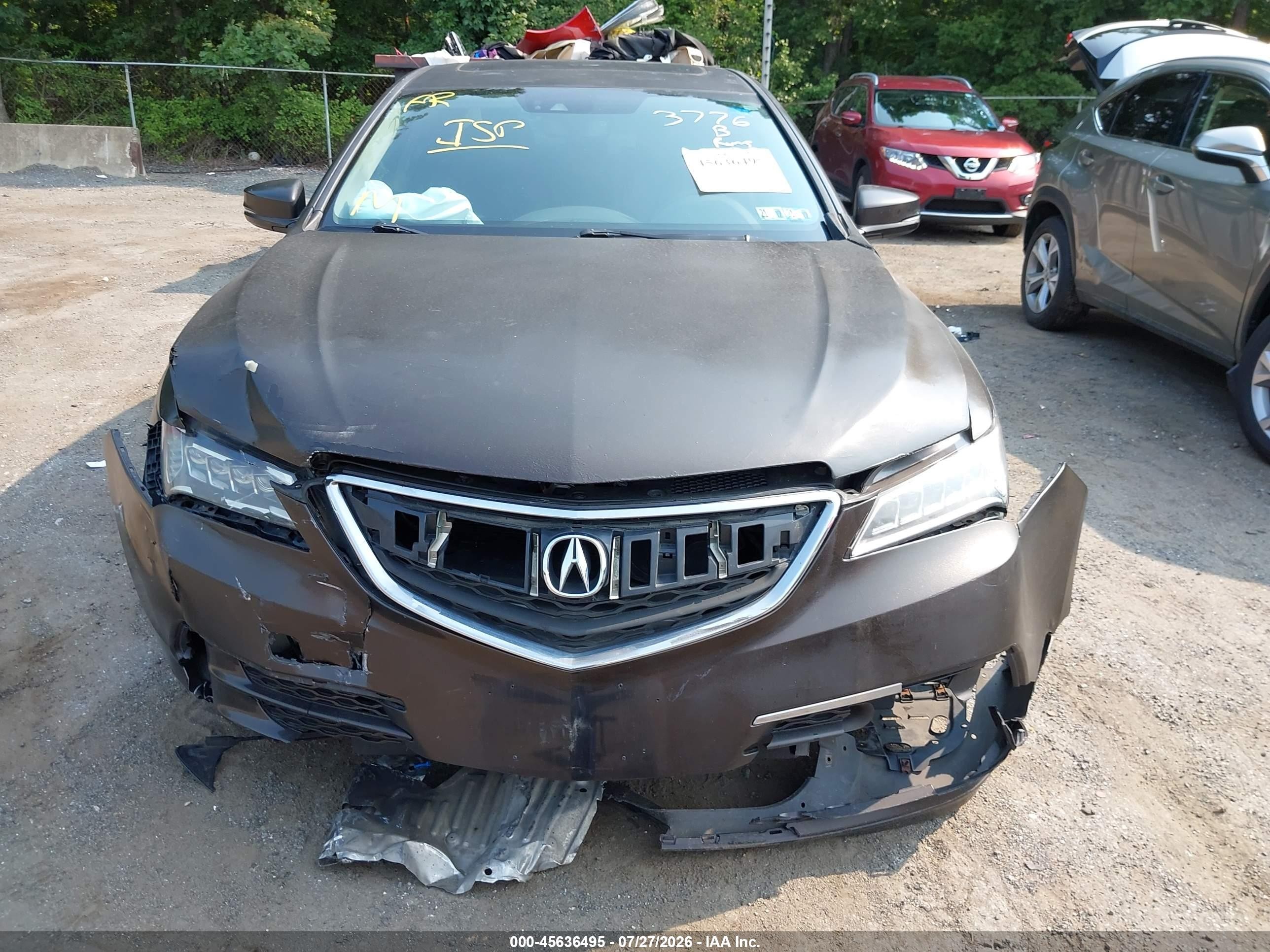 2015 Acura Tlx V6 Tech Brown vin: 19UUB2F5XFA003776