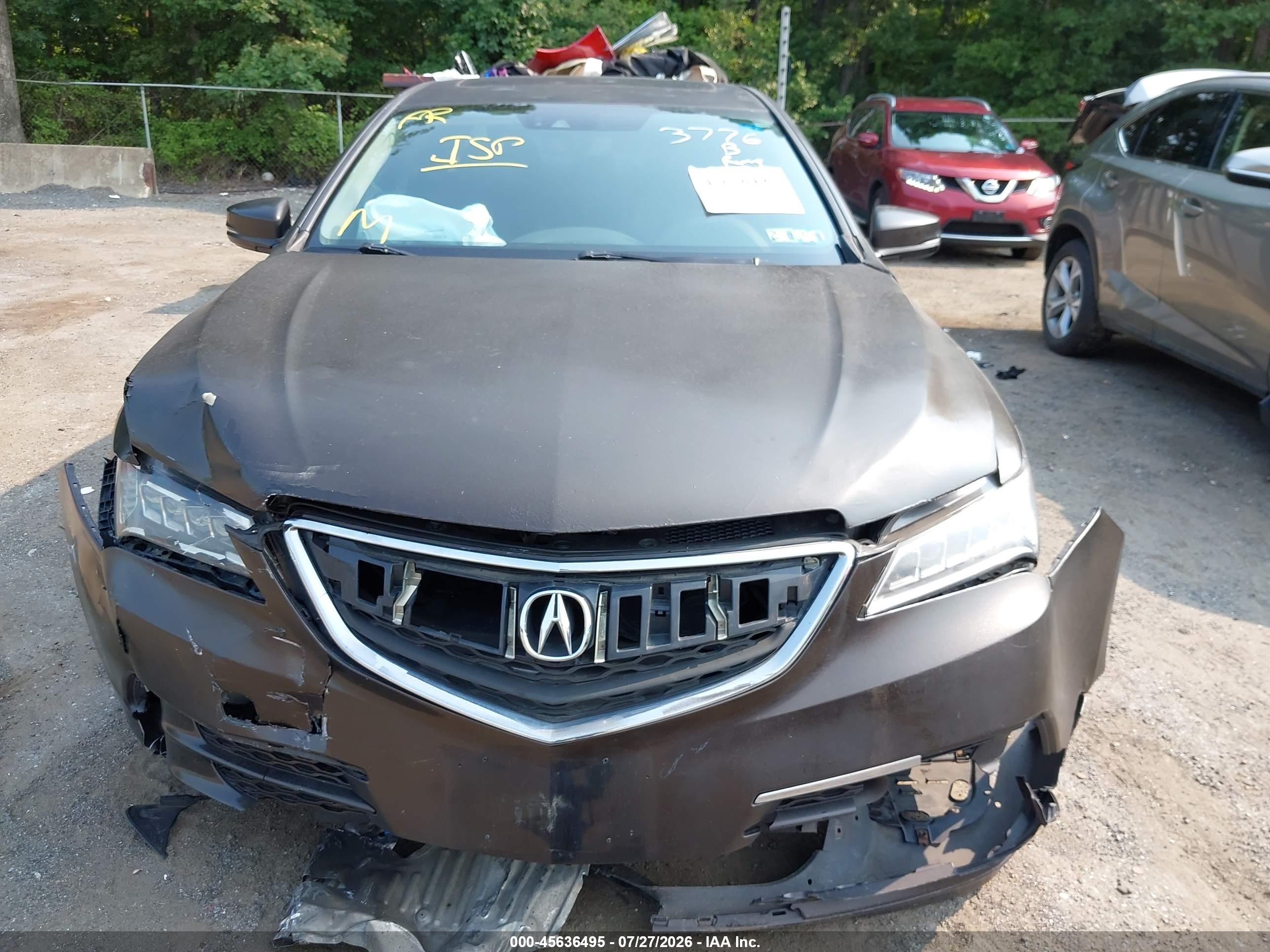 2015 Acura Tlx V6 Tech Brown vin: 19UUB2F5XFA003776