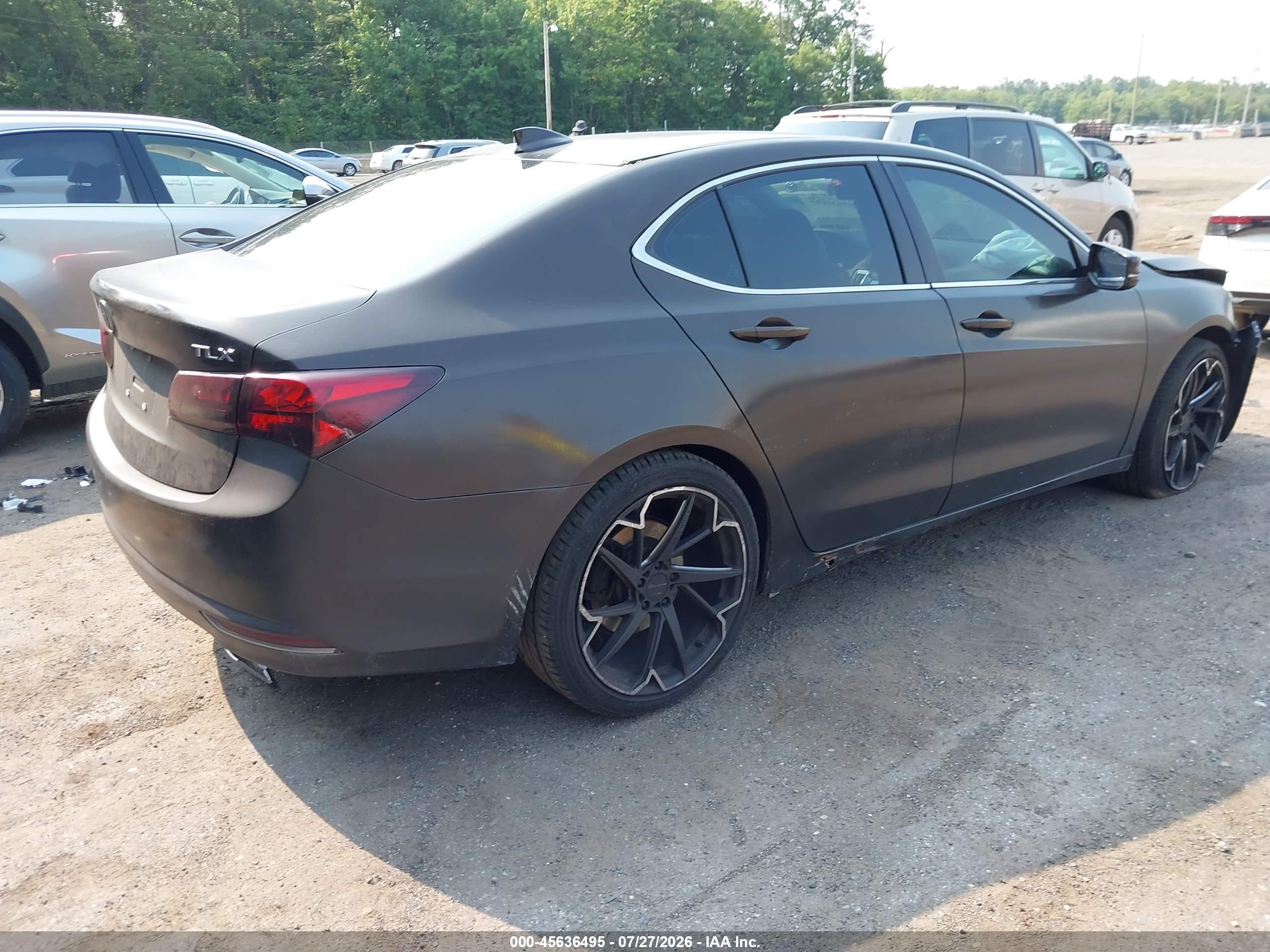 2015 Acura Tlx V6 Tech Brown vin: 19UUB2F5XFA003776