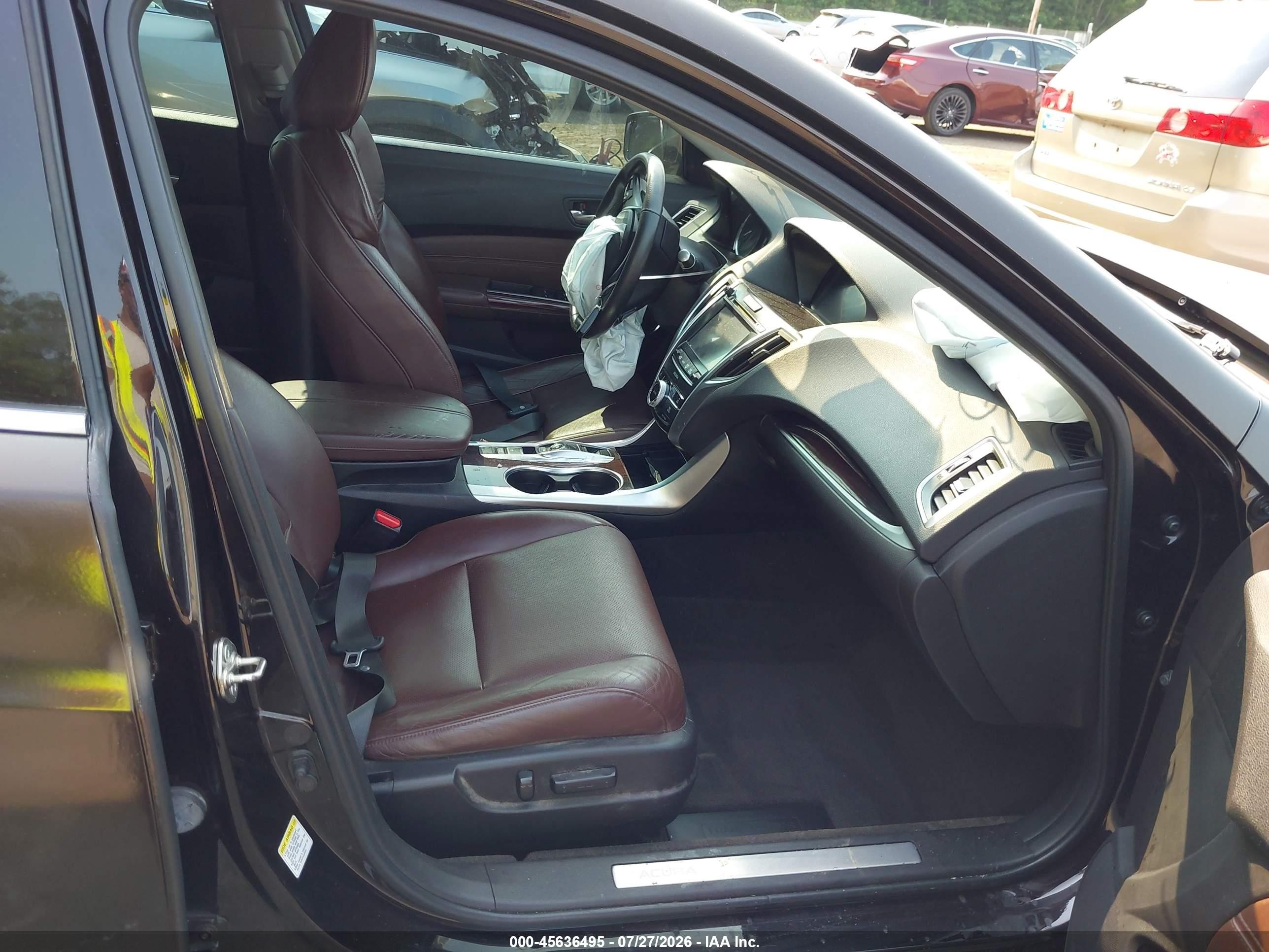 2015 Acura Tlx V6 Tech Brown vin: 19UUB2F5XFA003776