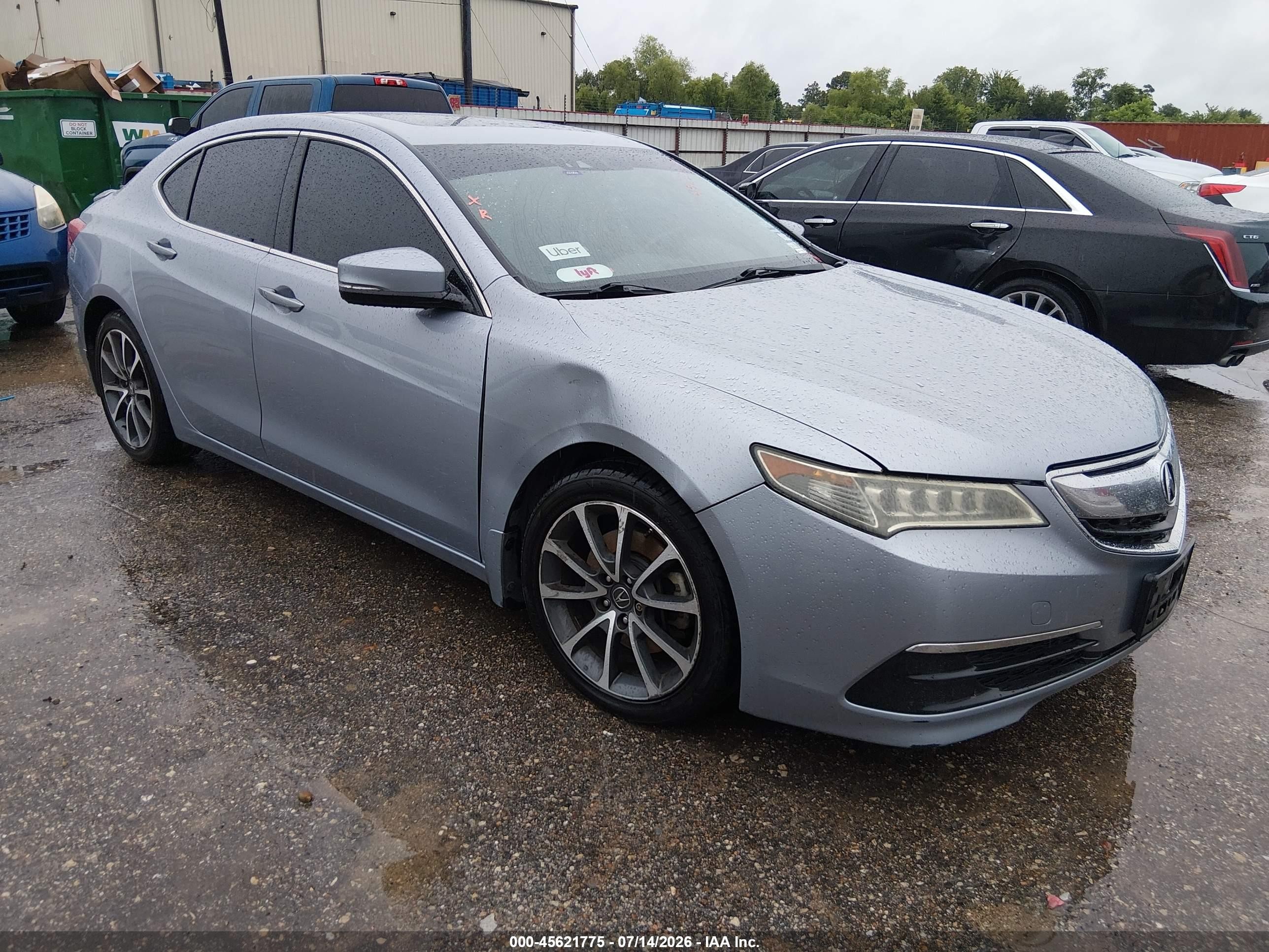 2015 Acura Tlx V6 Tech Silver vin: 19UUB2F5XFA011327