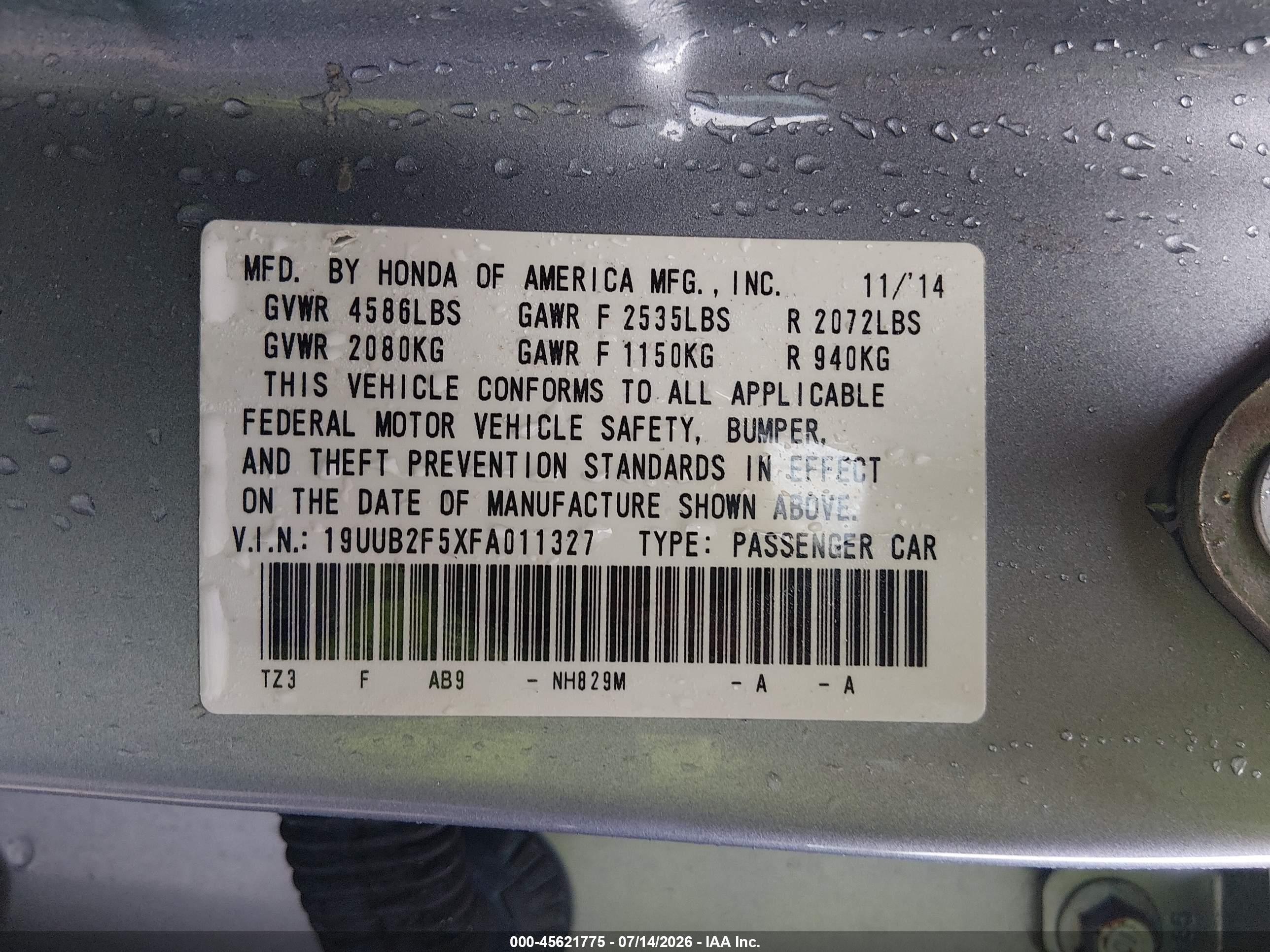 2015 Acura Tlx V6 Tech Silver vin: 19UUB2F5XFA011327