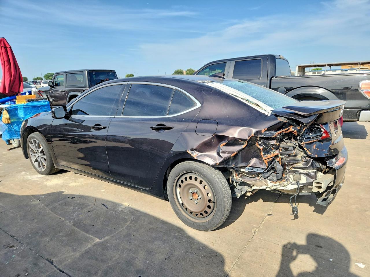 2015 Acura Tlx Tech Brown vin: 19UUB2F5XFA012445