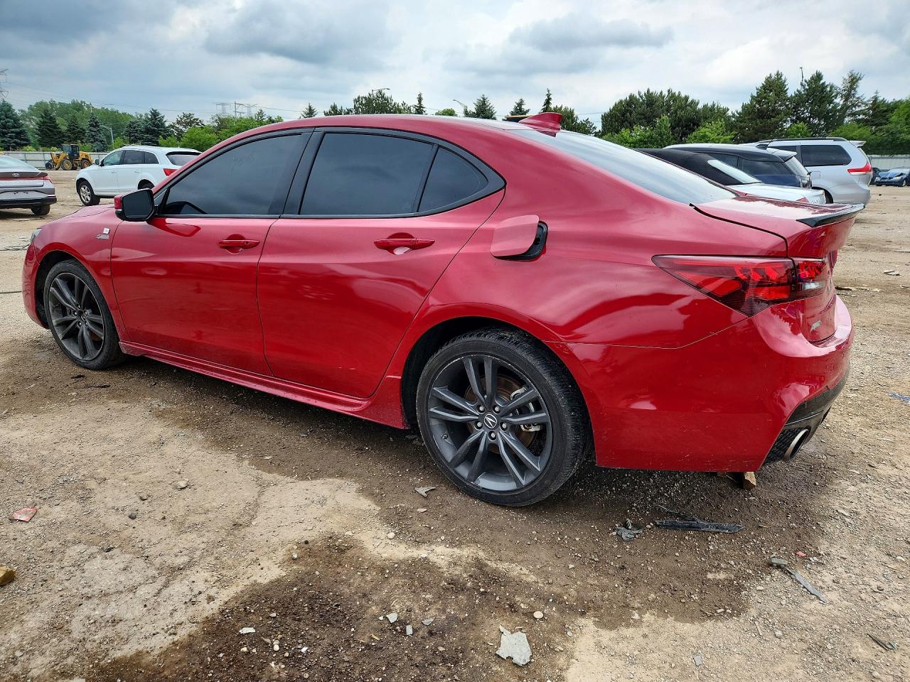 2018 Acura Tlx Tech+a Красный vin: 19UUB2F68JA001025