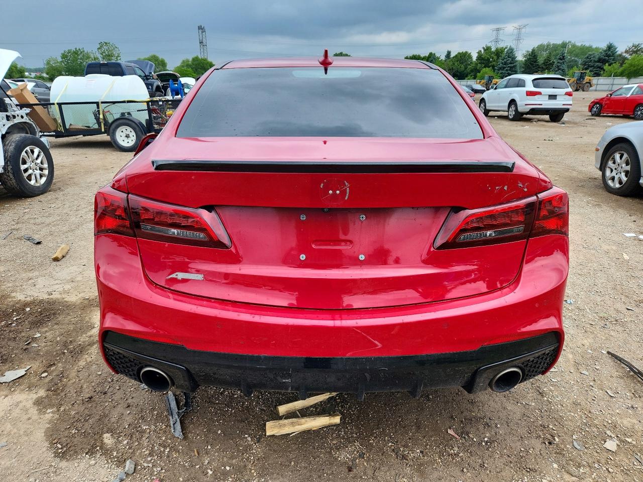 2018 Acura Tlx Tech+a Красный vin: 19UUB2F68JA001025