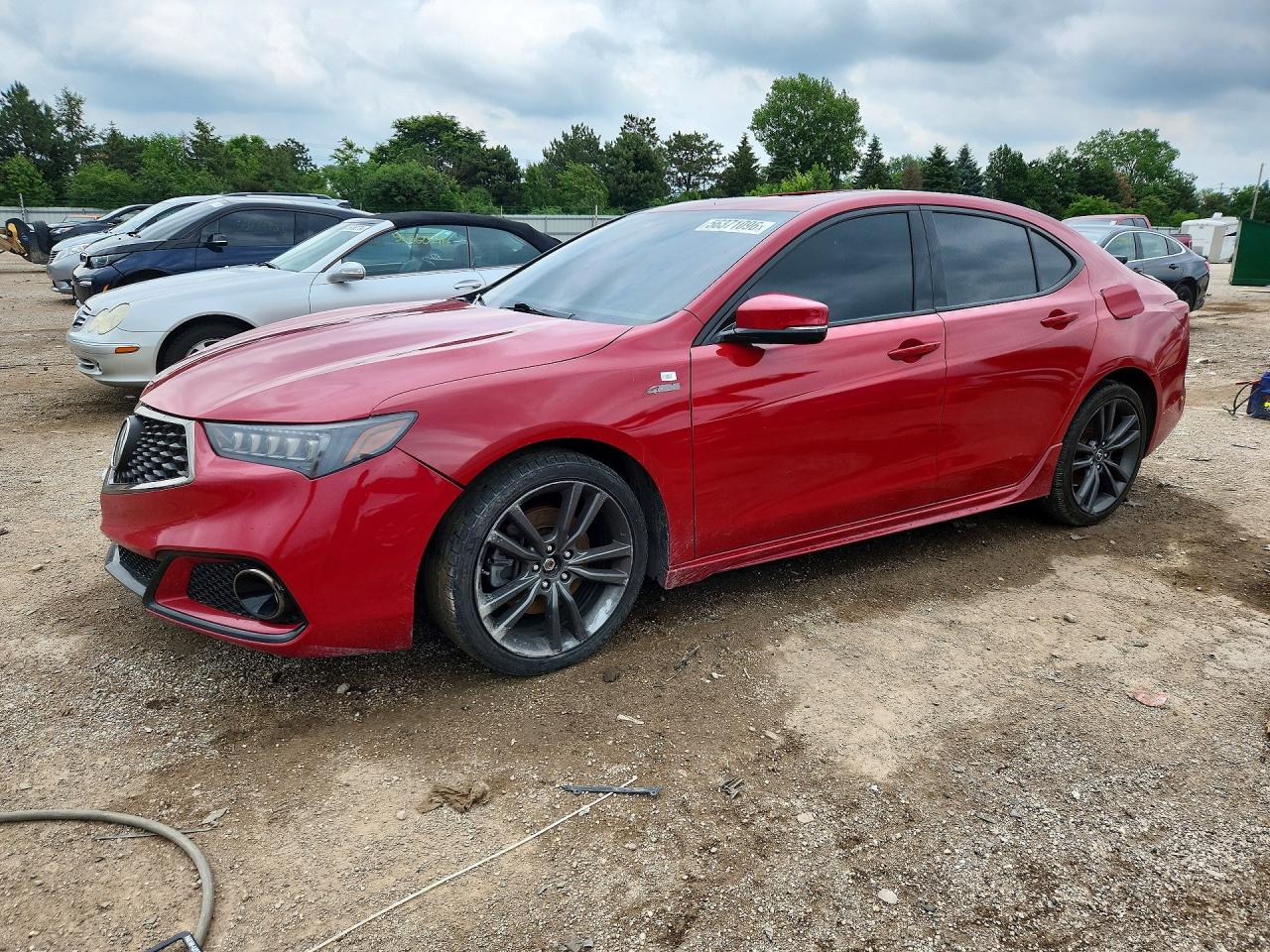 2018 Acura Tlx Tech+a Red vin: 19UUB2F68JA001025
