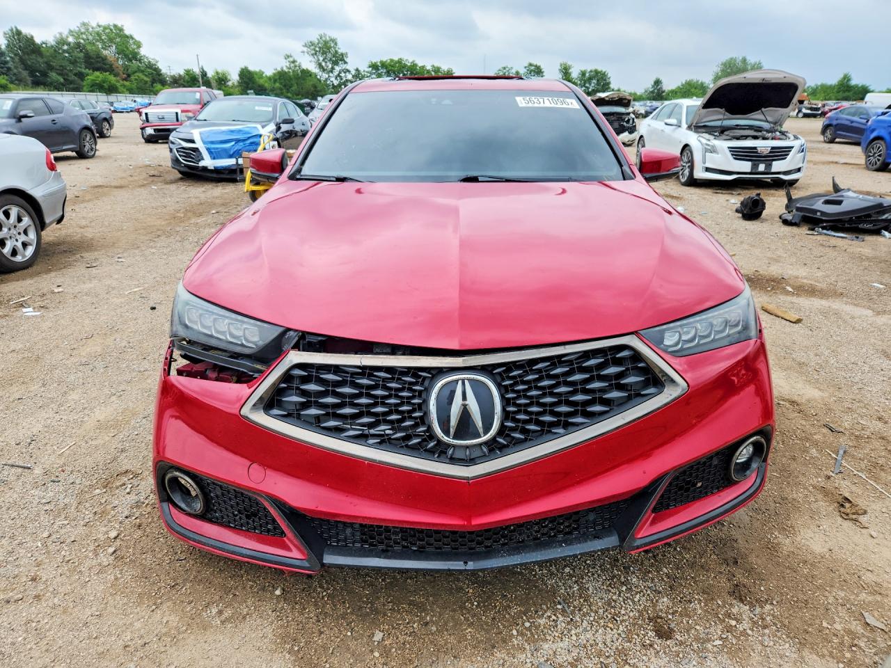 2018 Acura Tlx Tech+a Красный vin: 19UUB2F68JA001025