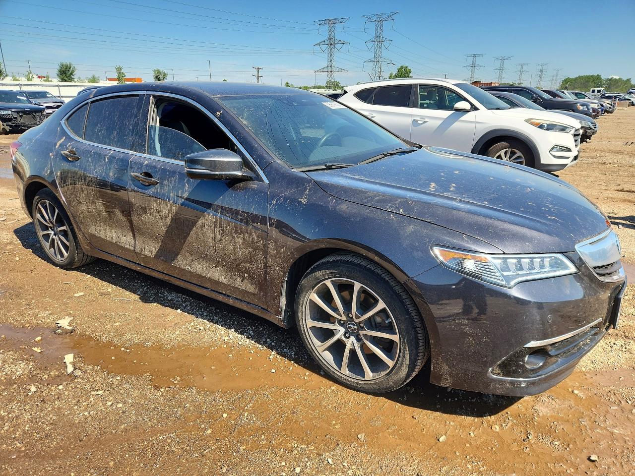 2015 Acura Tlx Advance Black vin: 19UUB2F70FA000757