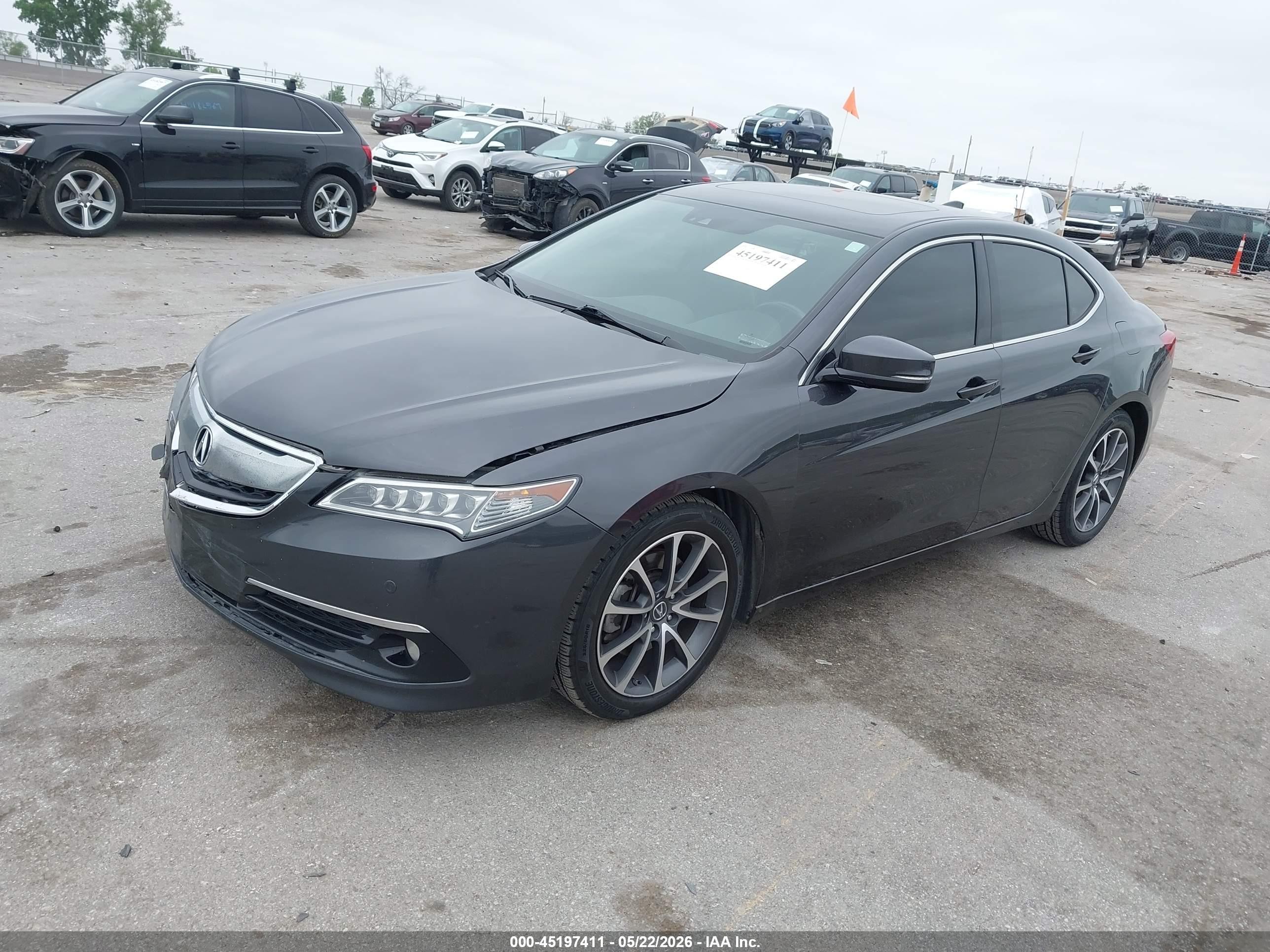 2015 Acura Tlx V6 Advance Gray vin: 19UUB2F72FA011887