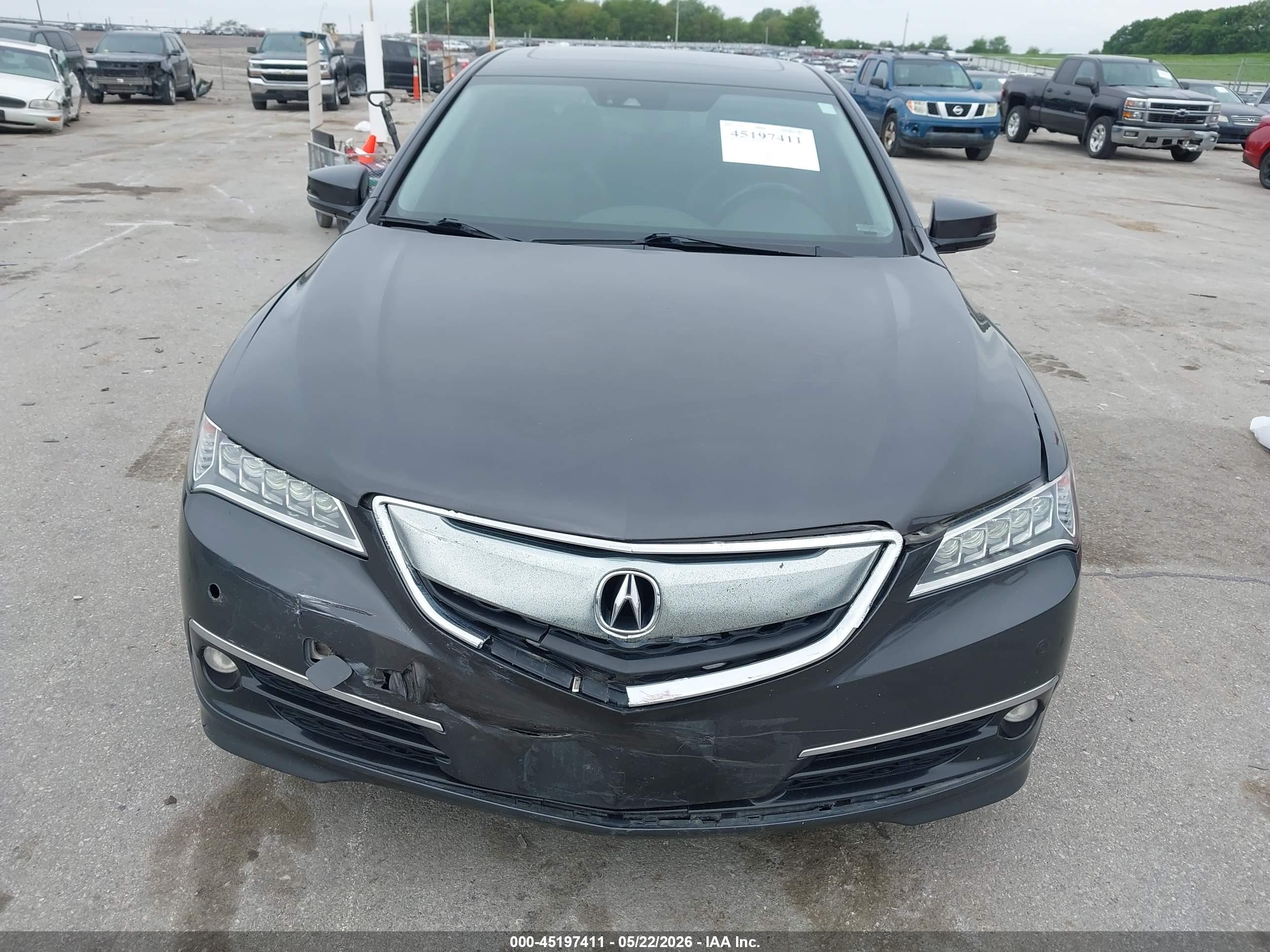 2015 Acura Tlx V6 Advance Gray vin: 19UUB2F72FA011887