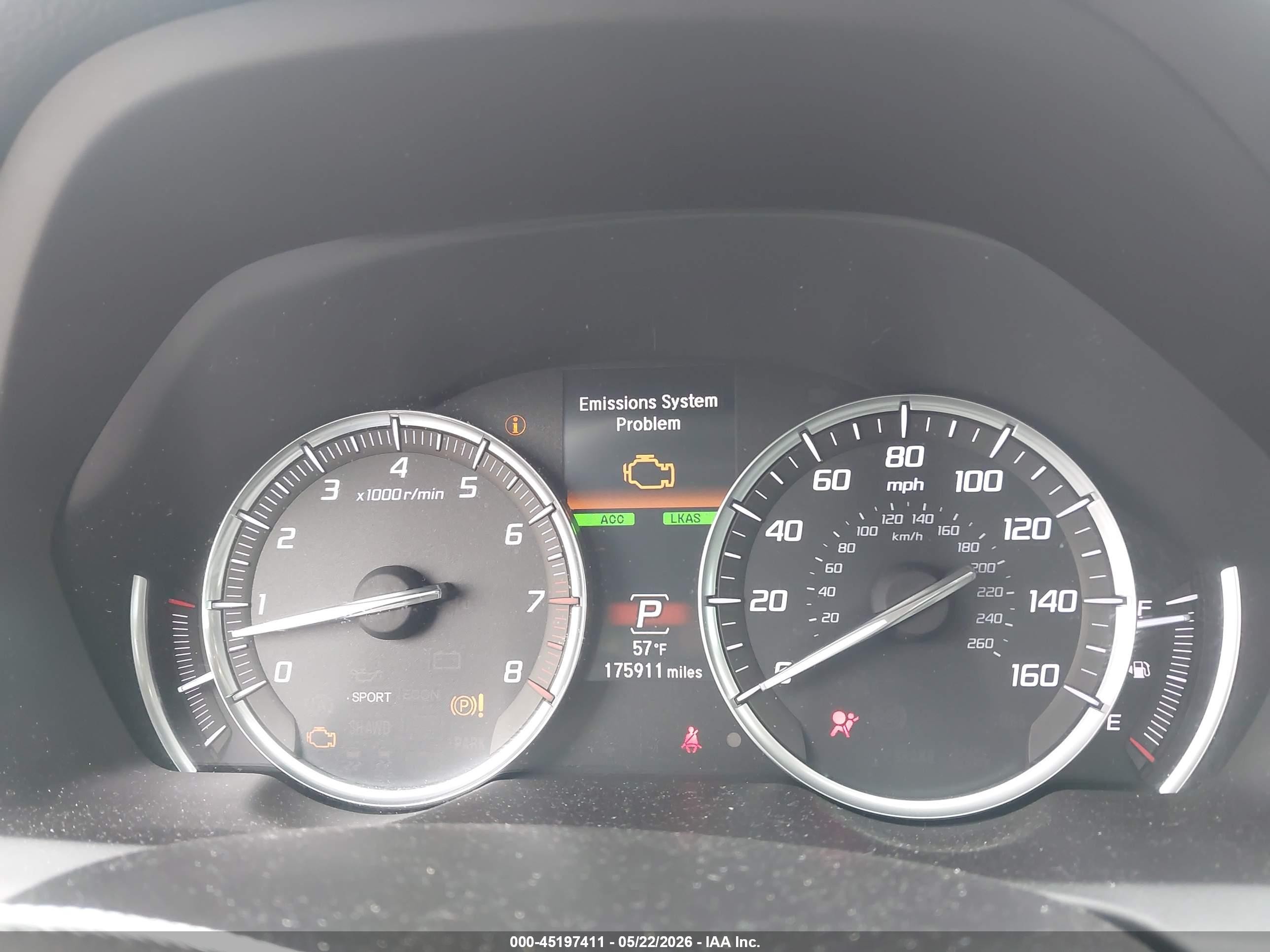 2015 Acura Tlx V6 Advance Gray vin: 19UUB2F72FA011887