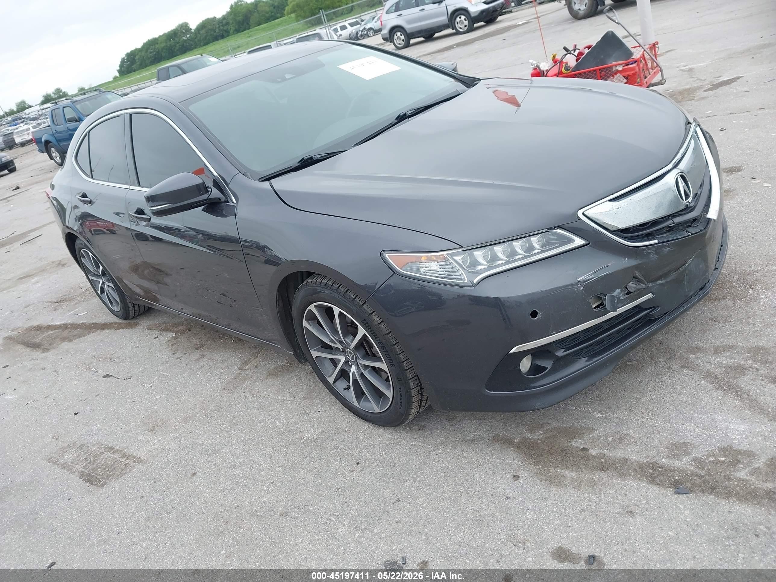 2015 Acura Tlx V6 Advance Gray vin: 19UUB2F72FA011887