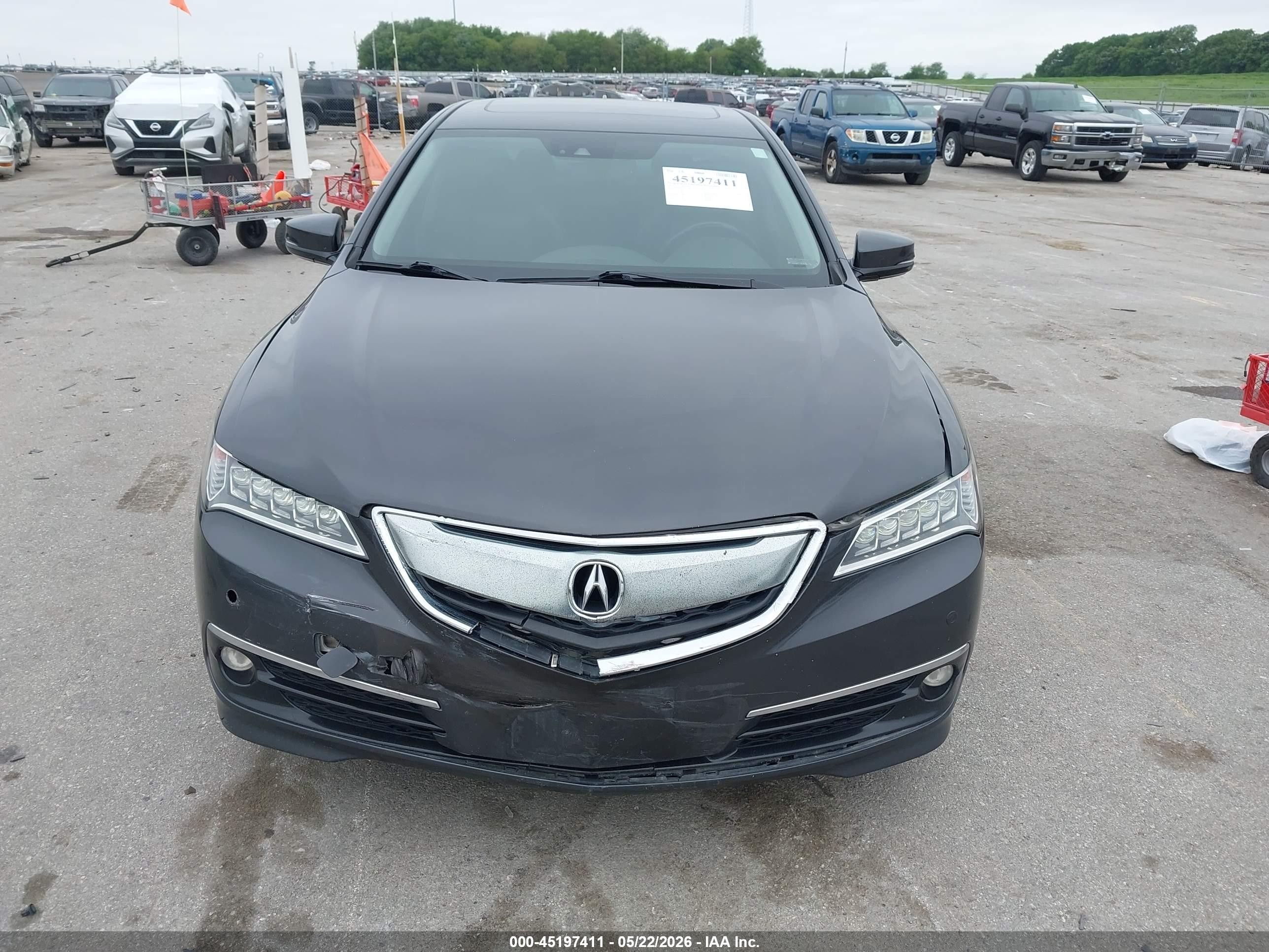 2015 Acura Tlx V6 Advance Gray vin: 19UUB2F72FA011887
