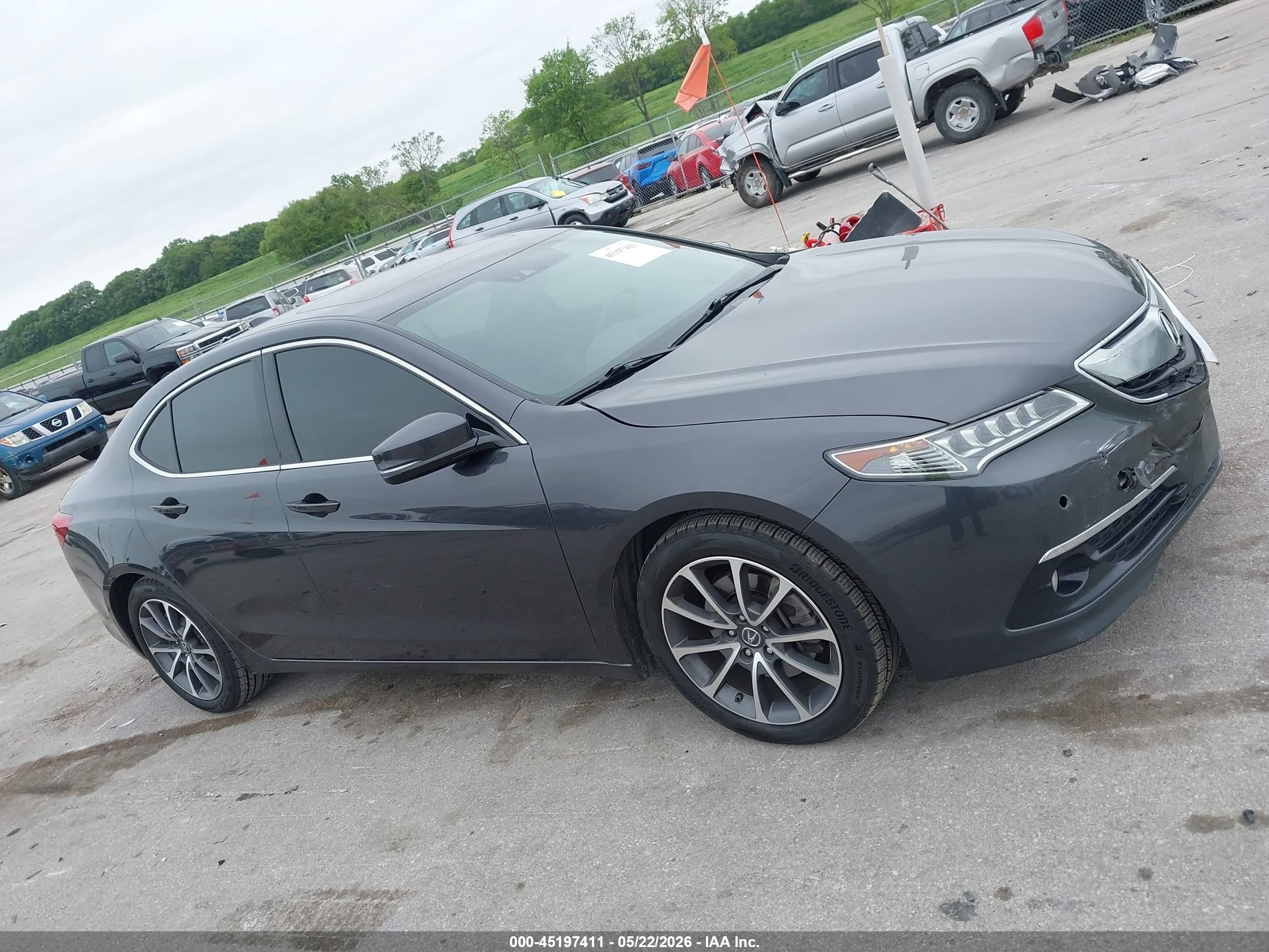 2015 Acura Tlx V6 Advance Gray vin: 19UUB2F72FA011887