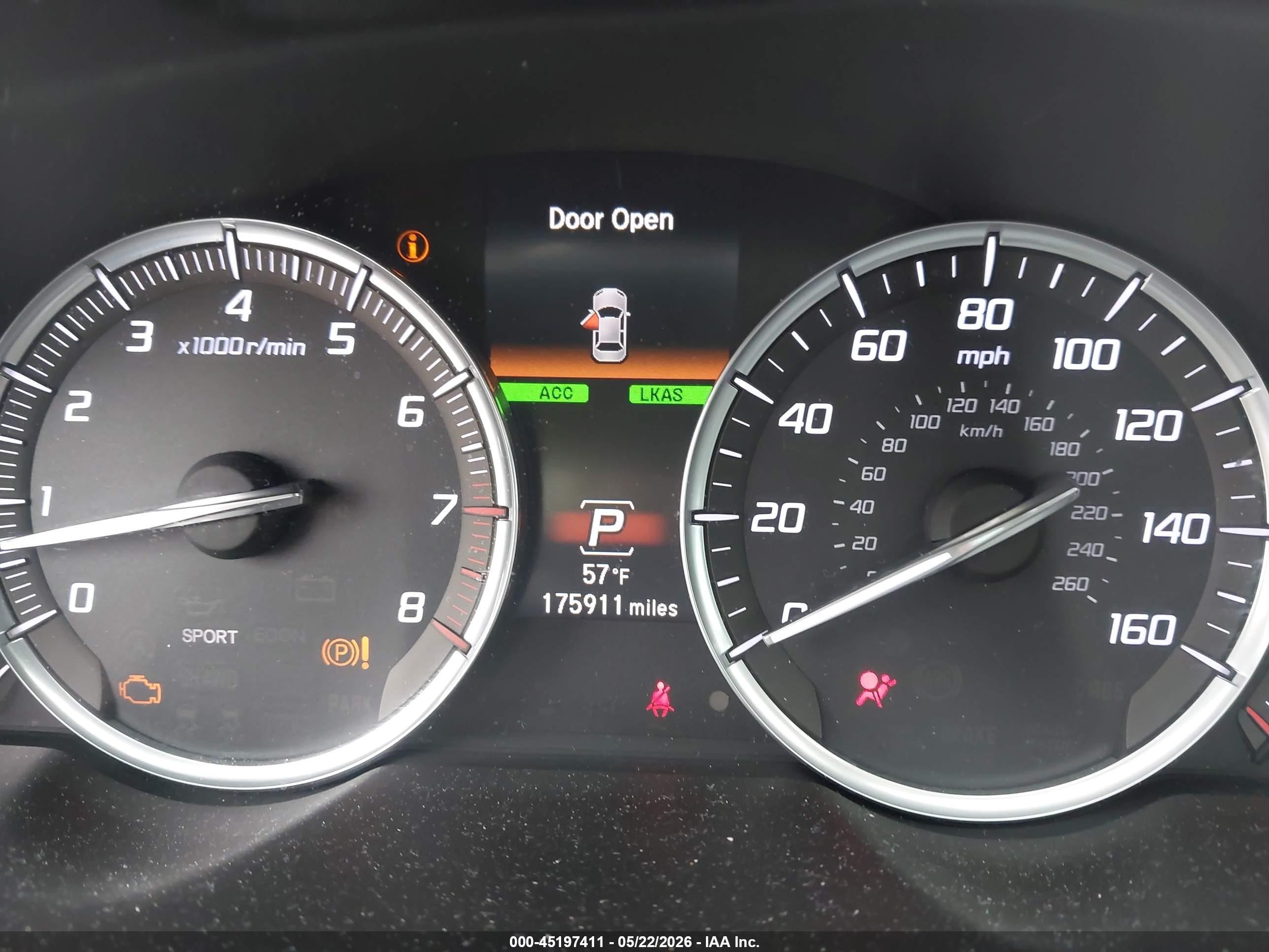 2015 Acura Tlx V6 Advance Gray vin: 19UUB2F72FA011887
