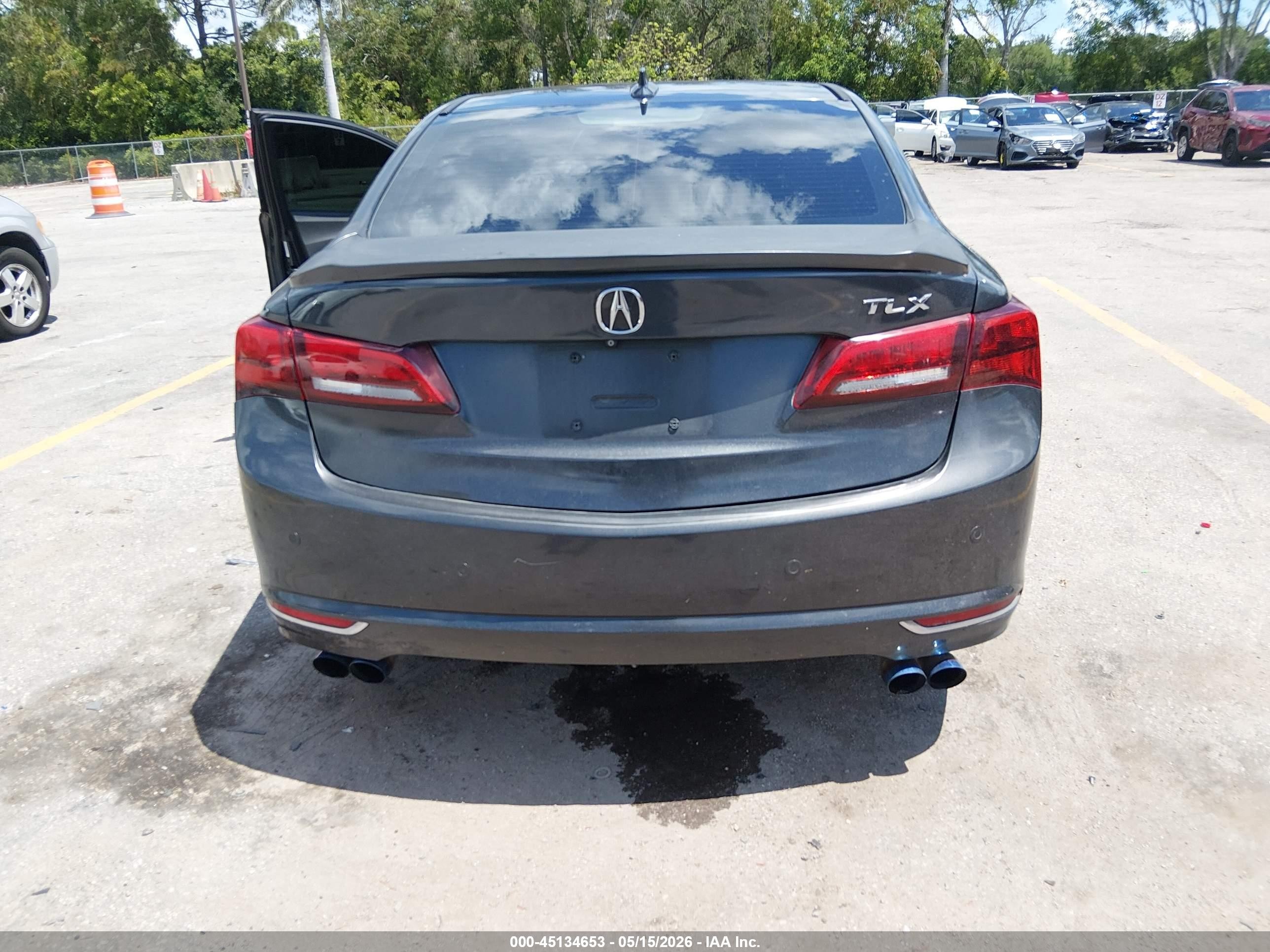 2015 Acura Tlx V6 Advance Black vin: 19UUB2F72FA018967