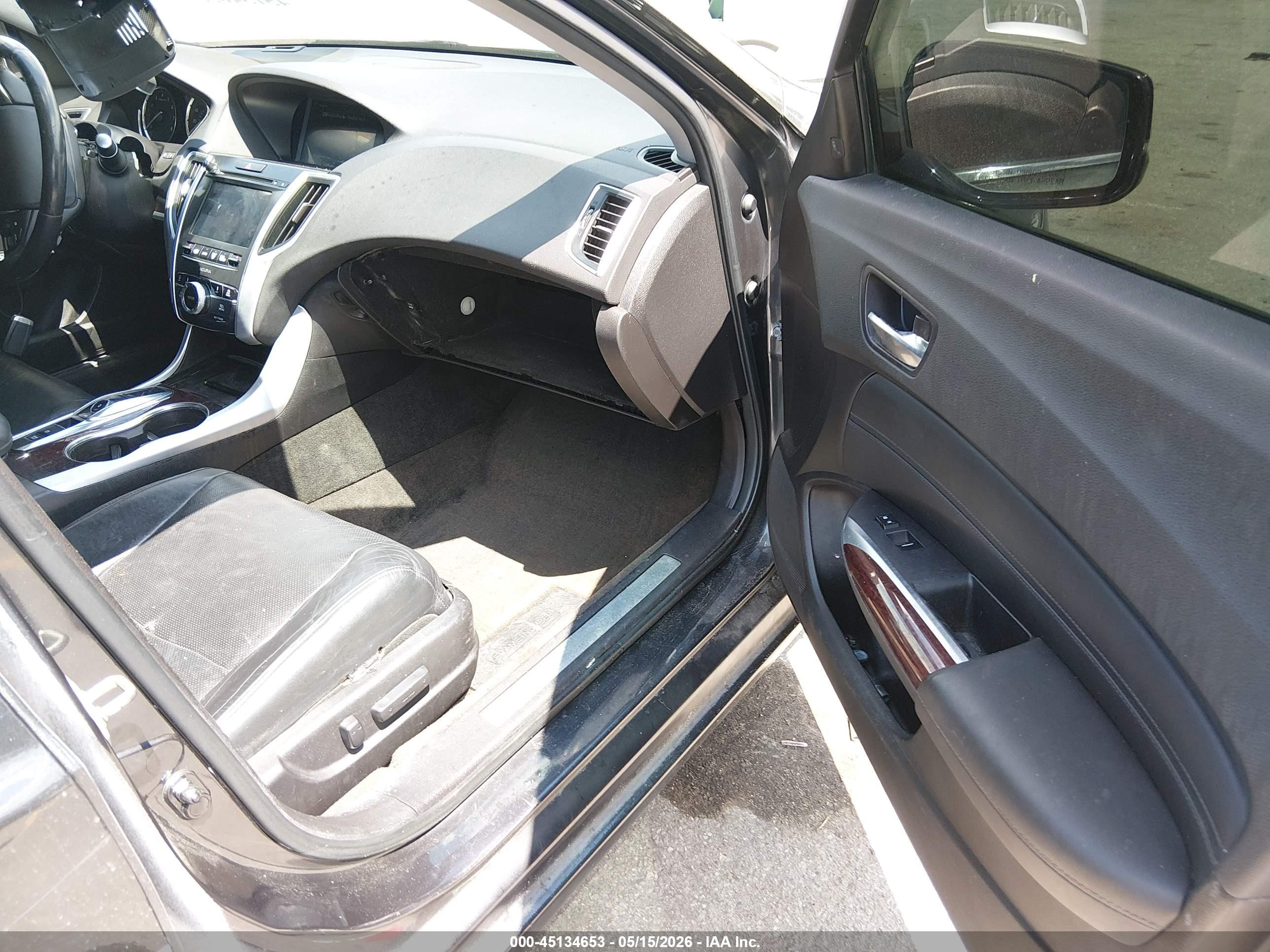 2015 Acura Tlx V6 Advance Black vin: 19UUB2F72FA018967