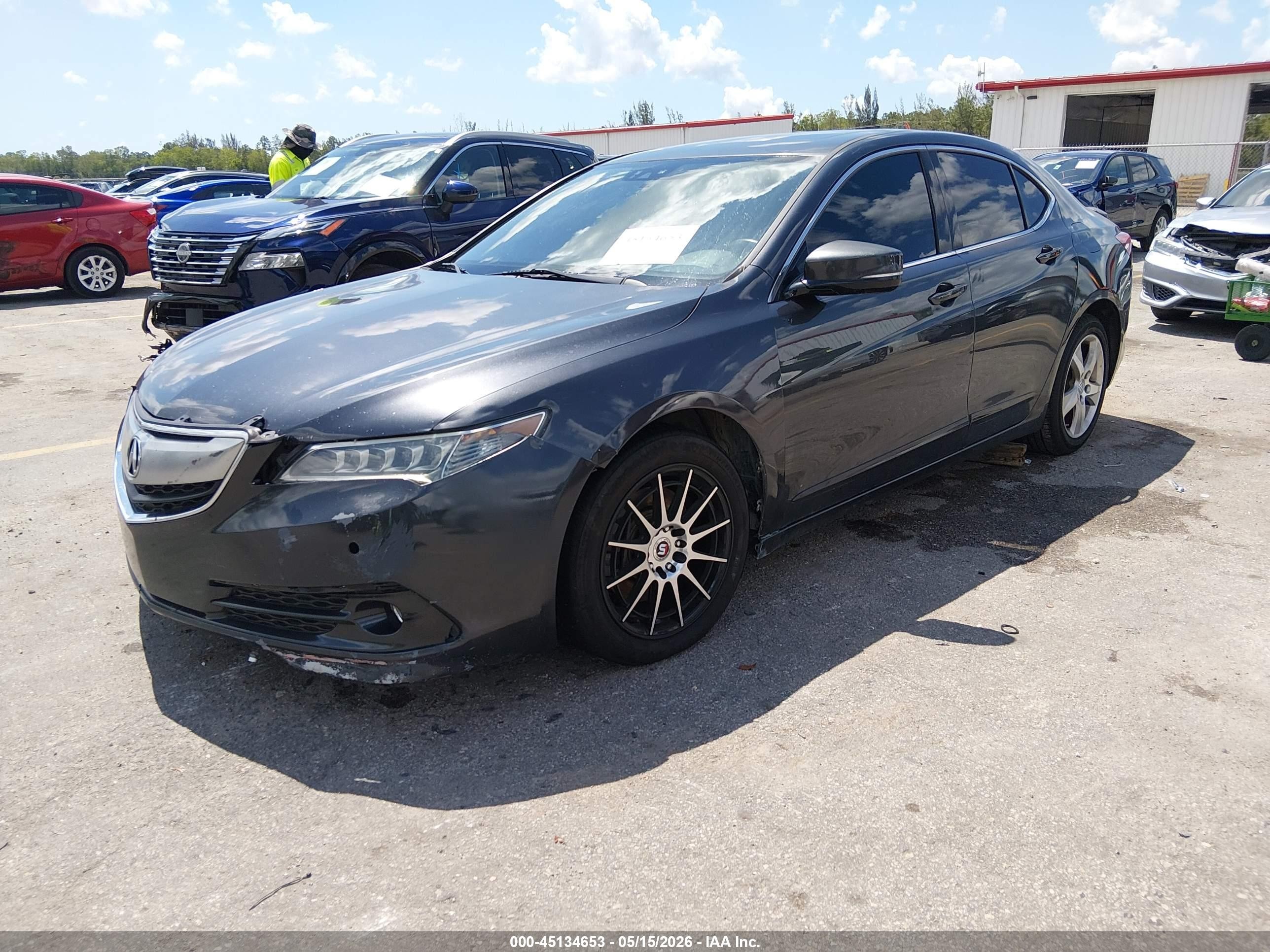 2015 Acura Tlx V6 Advance Black vin: 19UUB2F72FA018967