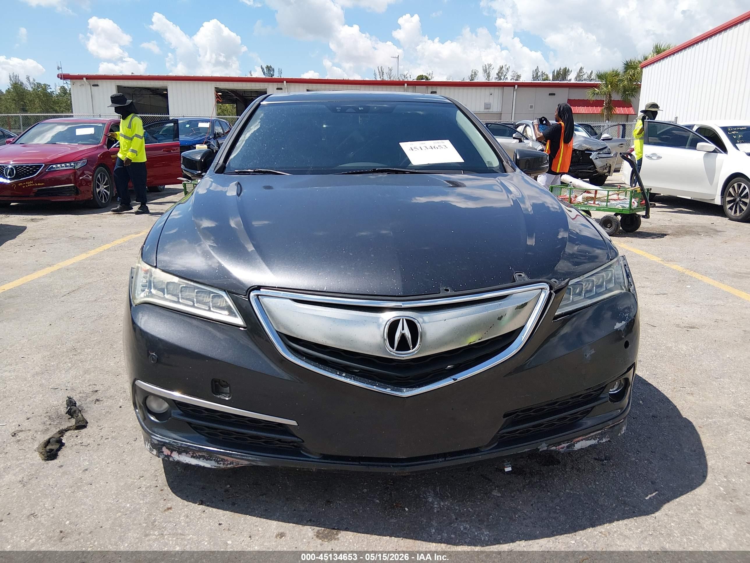 2015 Acura Tlx V6 Advance Black vin: 19UUB2F72FA018967