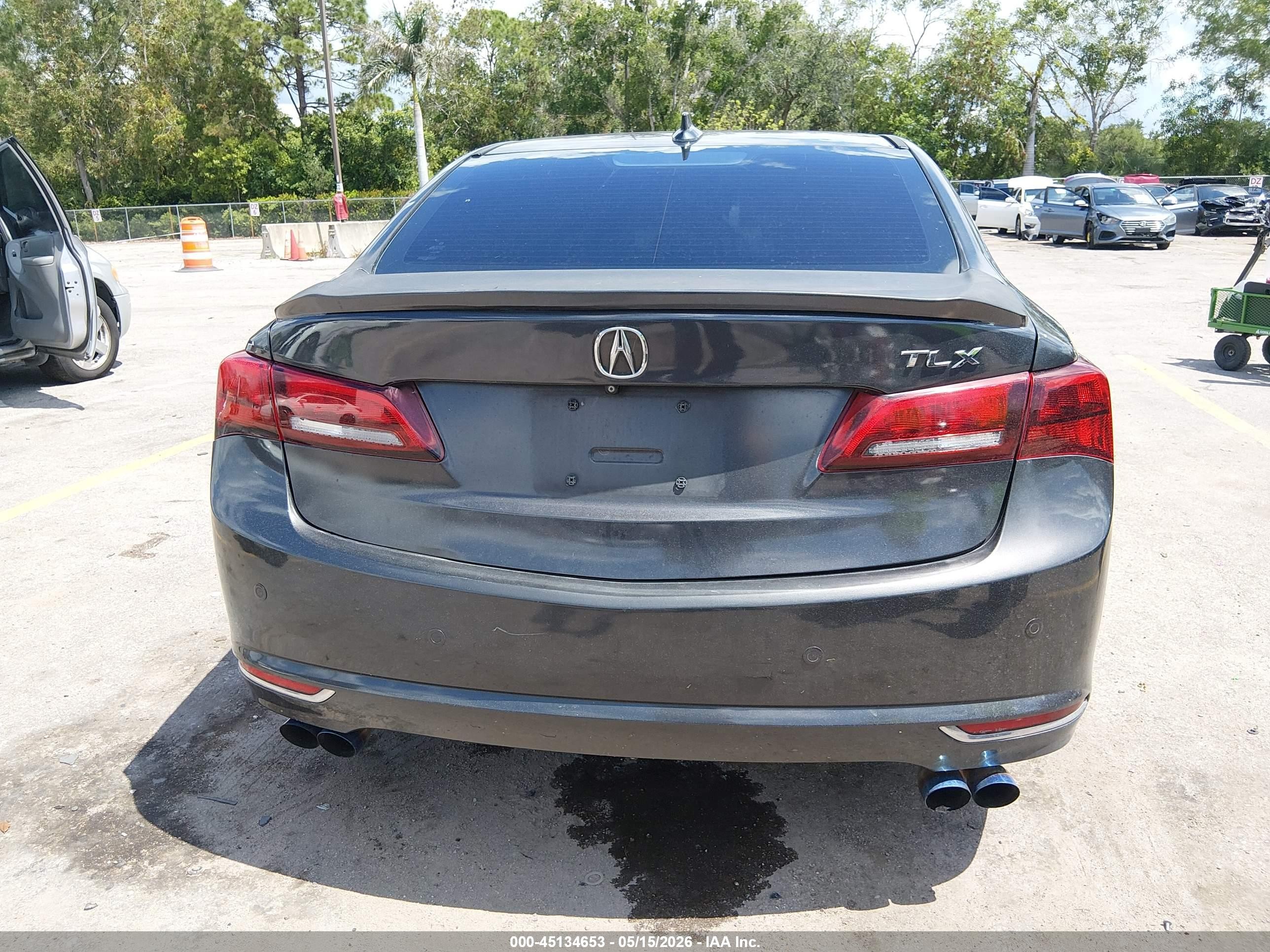 2015 Acura Tlx V6 Advance Black vin: 19UUB2F72FA018967