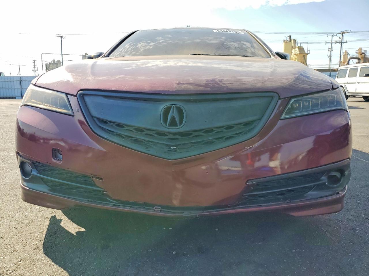 2015 Acura Tlx Advance Burgundy vin: 19UUB2F72FA019892